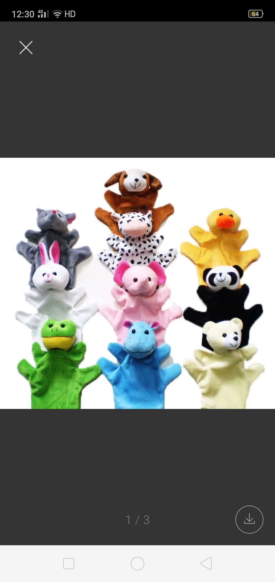 Plush toys hand puppet 10 animal hand puppet