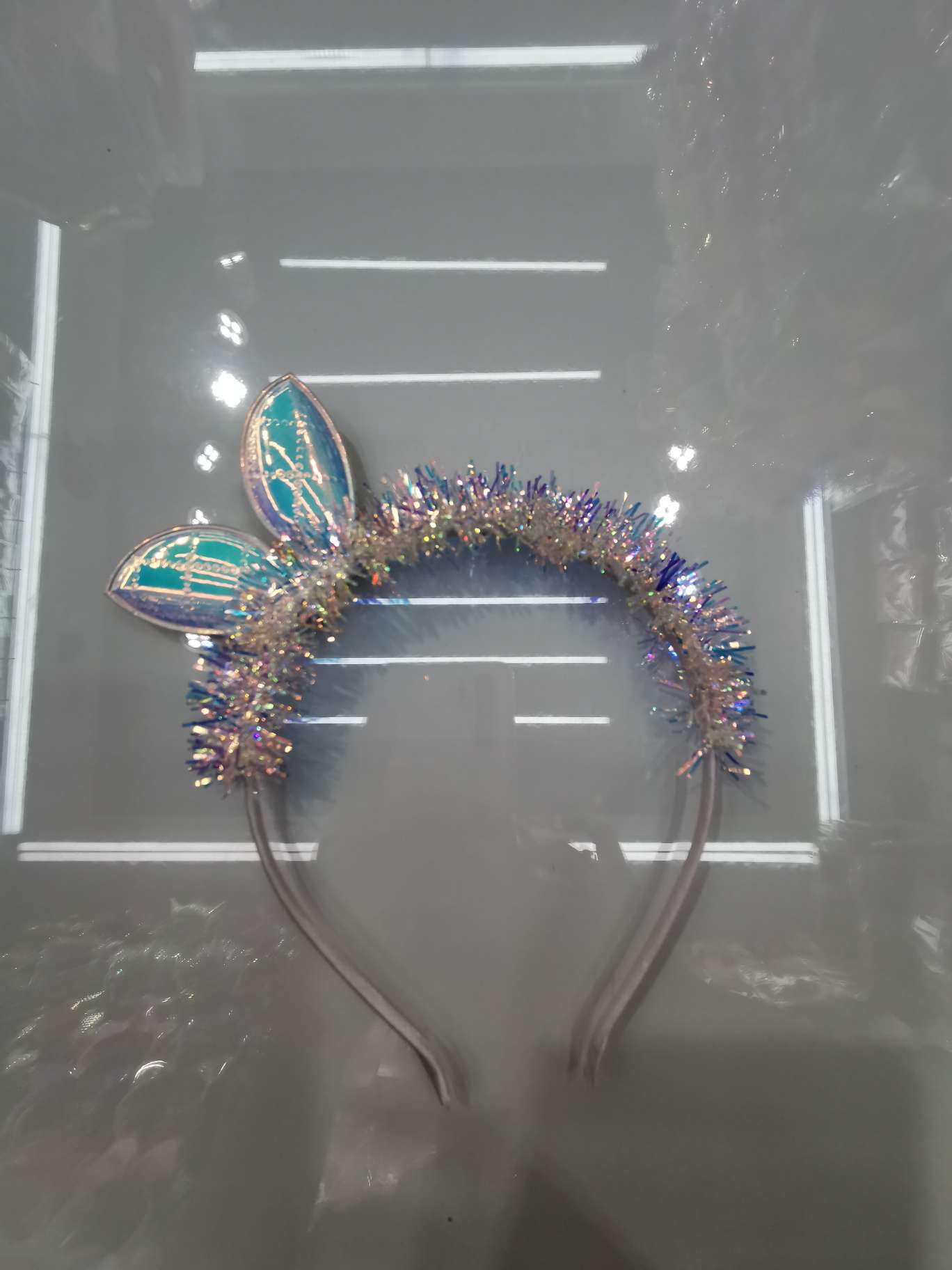 Rabbit ears colorful silk head buckle thumbnail