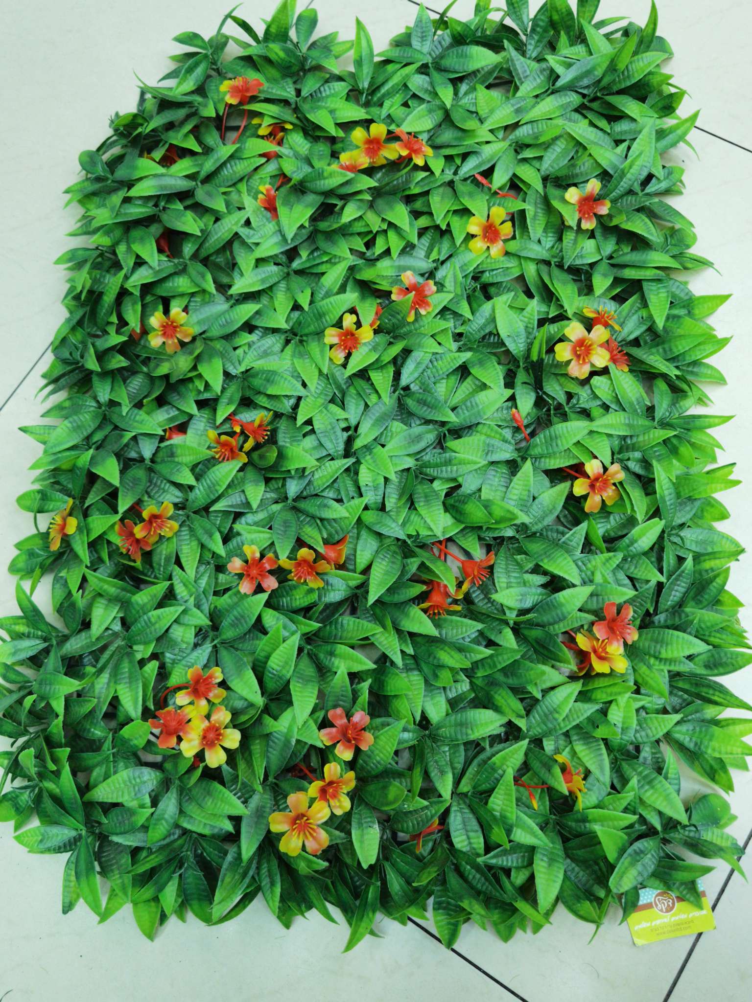 Artificial plant wall, green plant wall, decorative plant wall, flower wall, background wall, interior decoration, balcony, storefront decoration, high-quality artificial grass 04 Item Picture