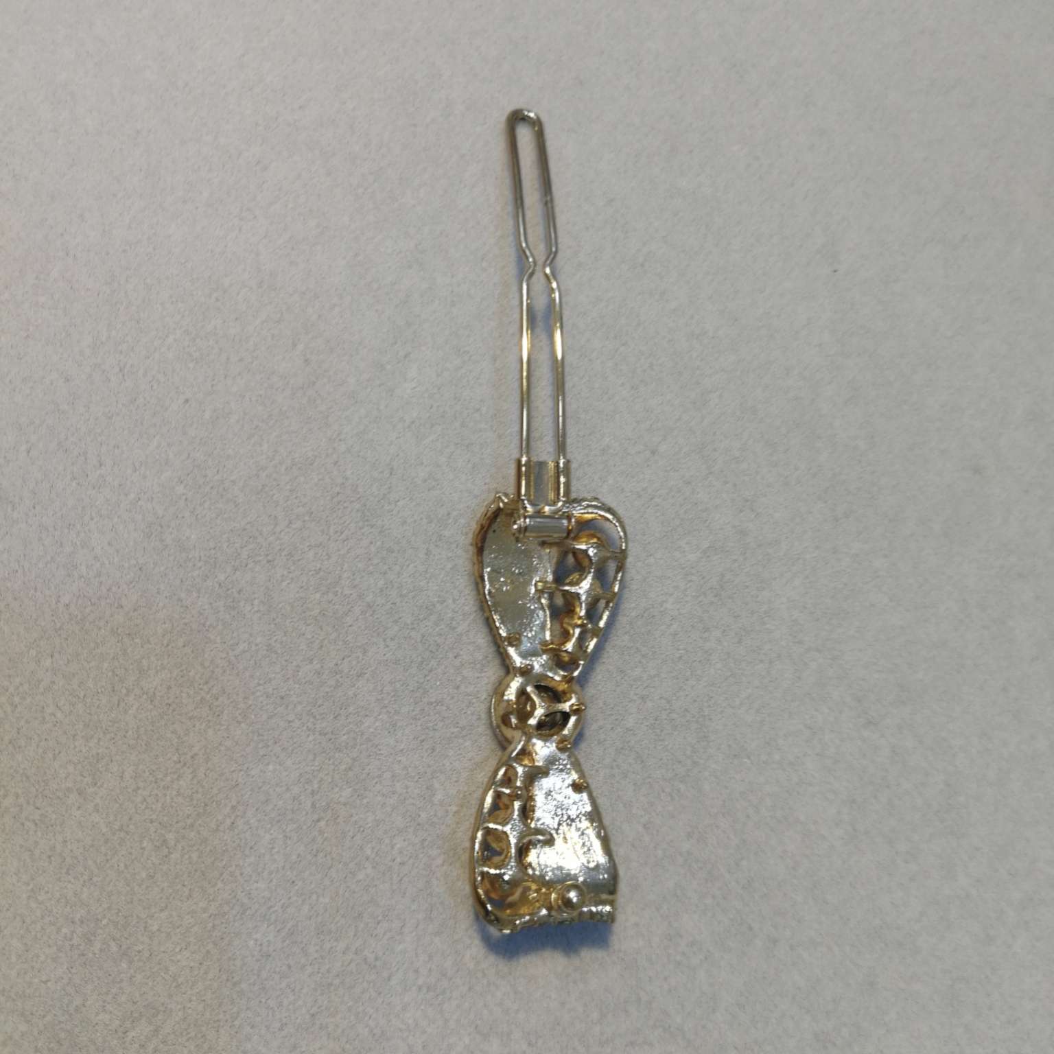 Crystal White Diamond Frog Buckle Korean Bow Banana Clip Vertical Clip Ponytail Clip Hair Clip Small Non-Slip Vertical Clip Diamond Hair Accessories Korea And Korea Large Hair Clip Headwear Small Jinling Jewelry 410815 Specification drawing