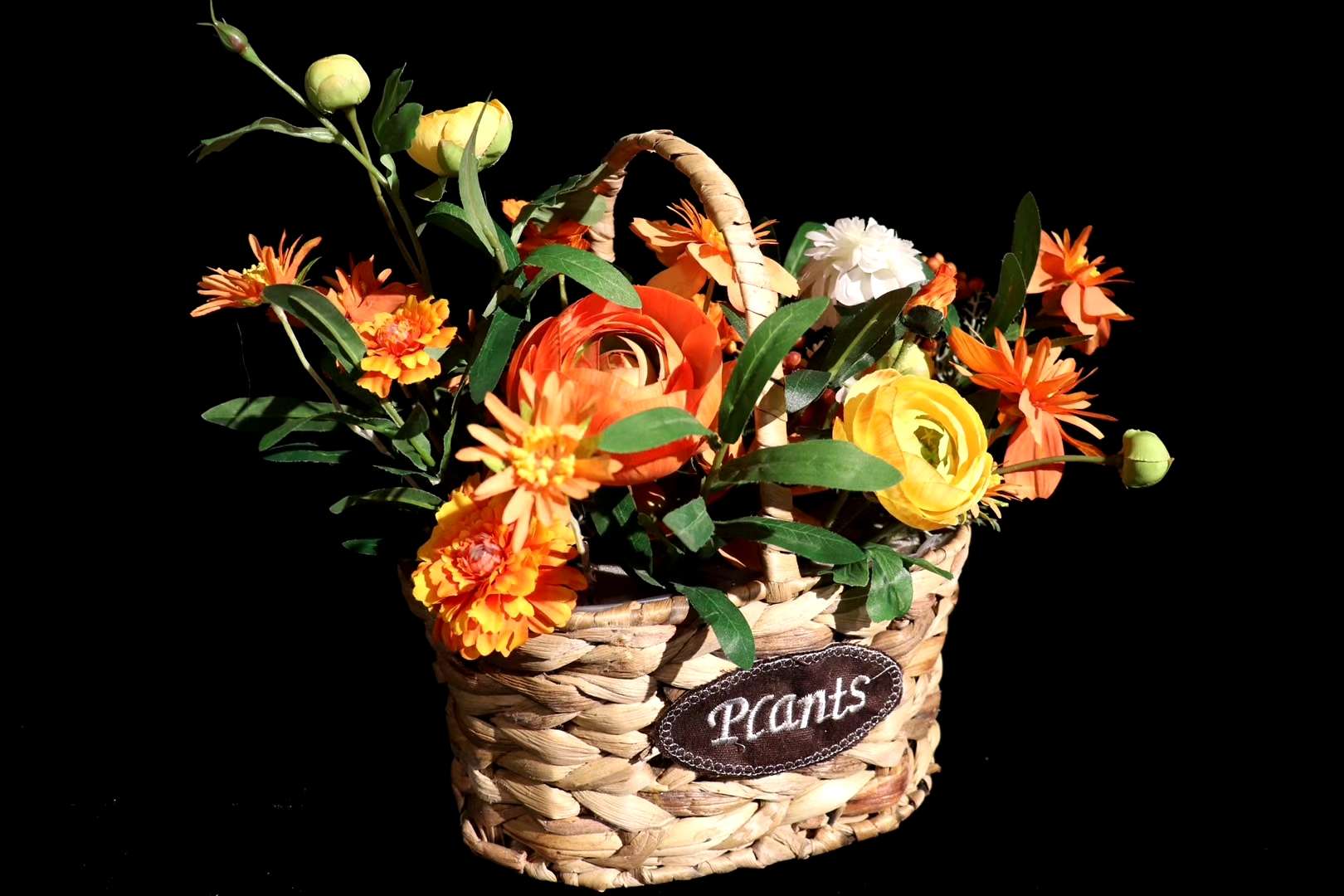 Gourd grass flower basket woven flower basket