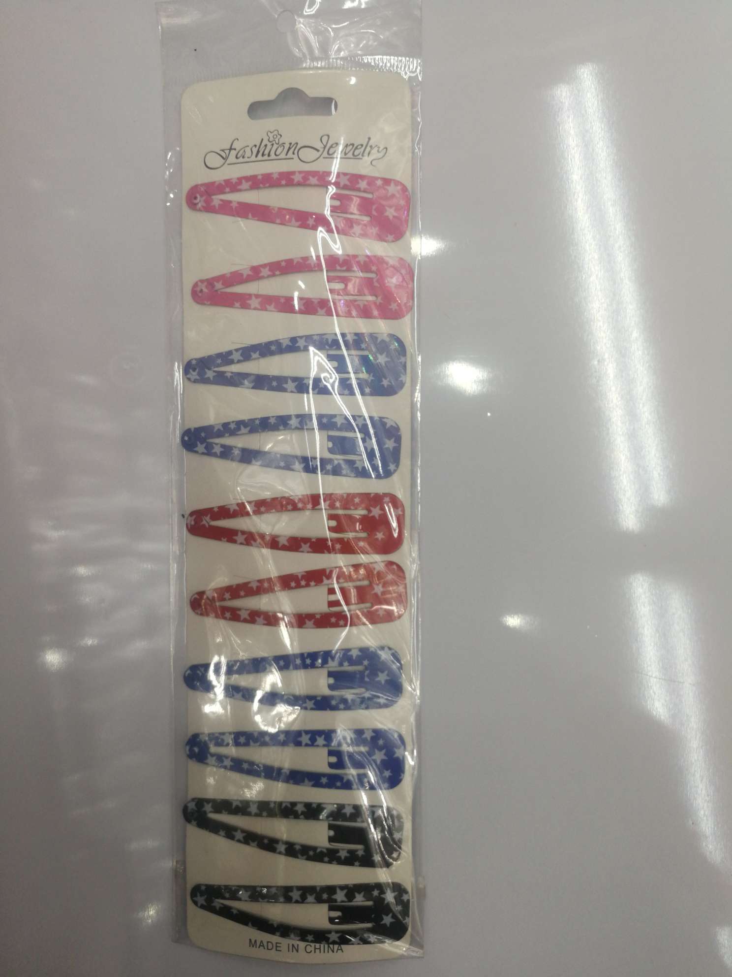 7 cm small star monochrome drip-print folder