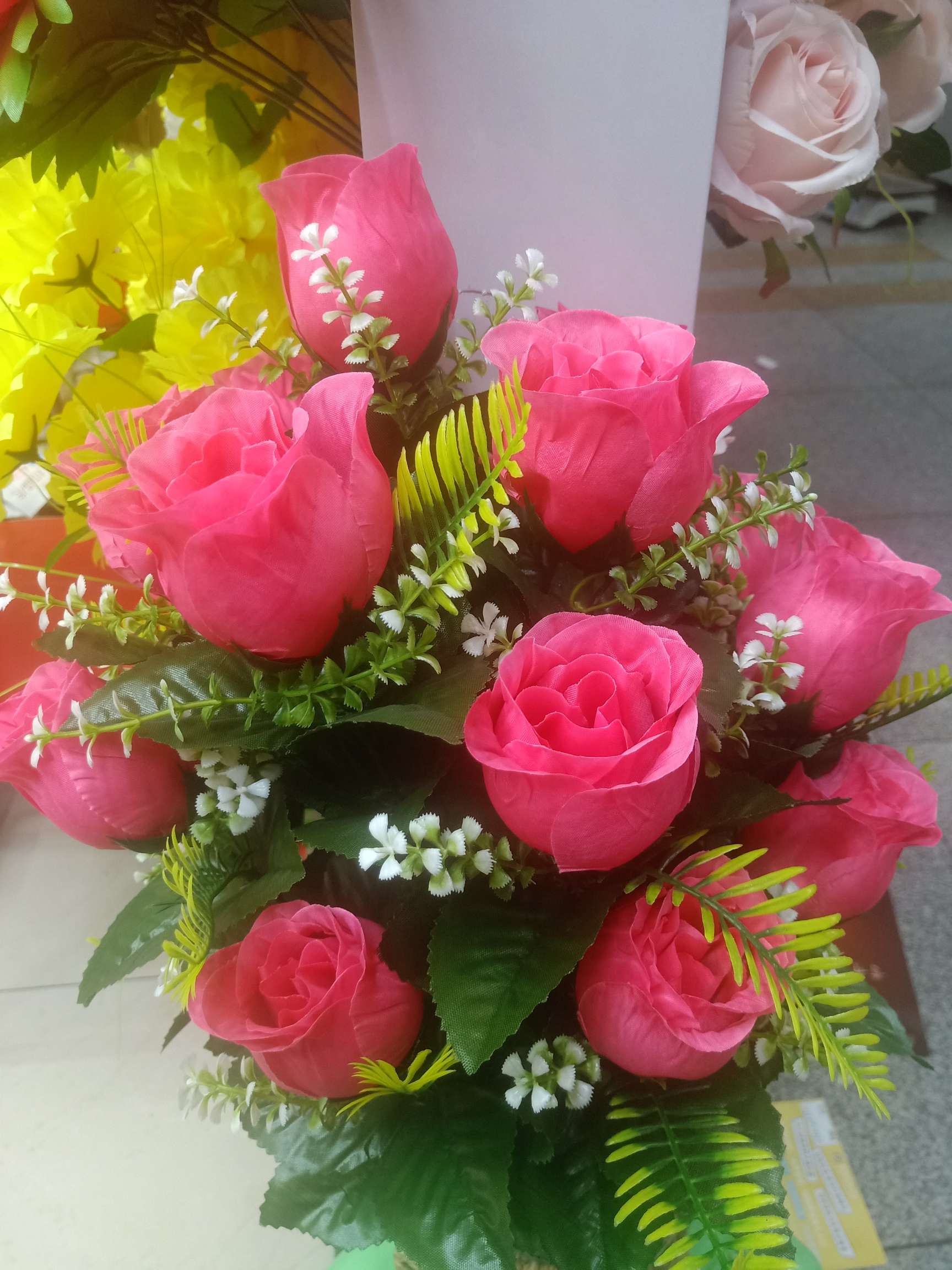 Artificial flowers, fake flowers, decorative flowers, and large flower buds Specification image