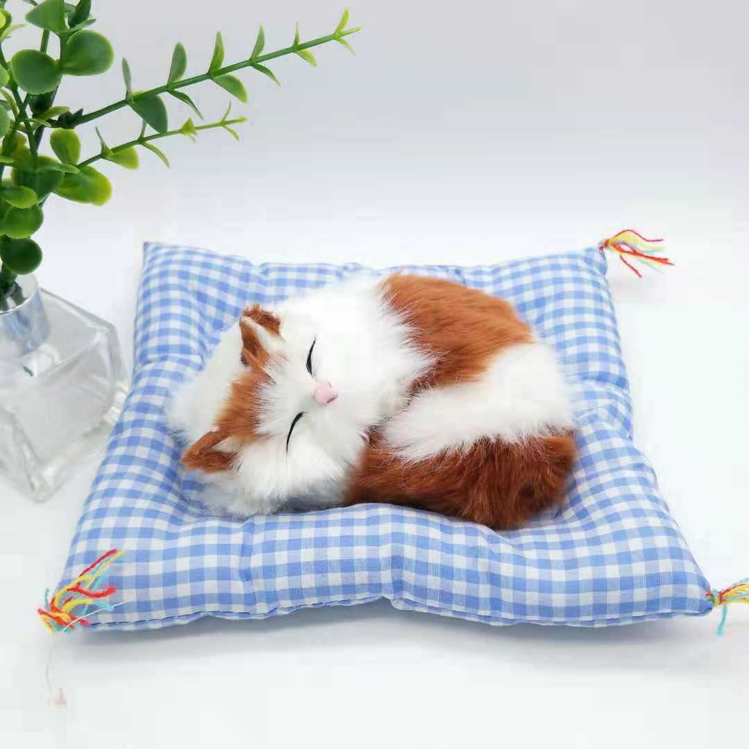 仿真布垫睡猫玩具声控布垫喵喵叫布垫睡猫景区热卖特色商品仿真猫详情图3