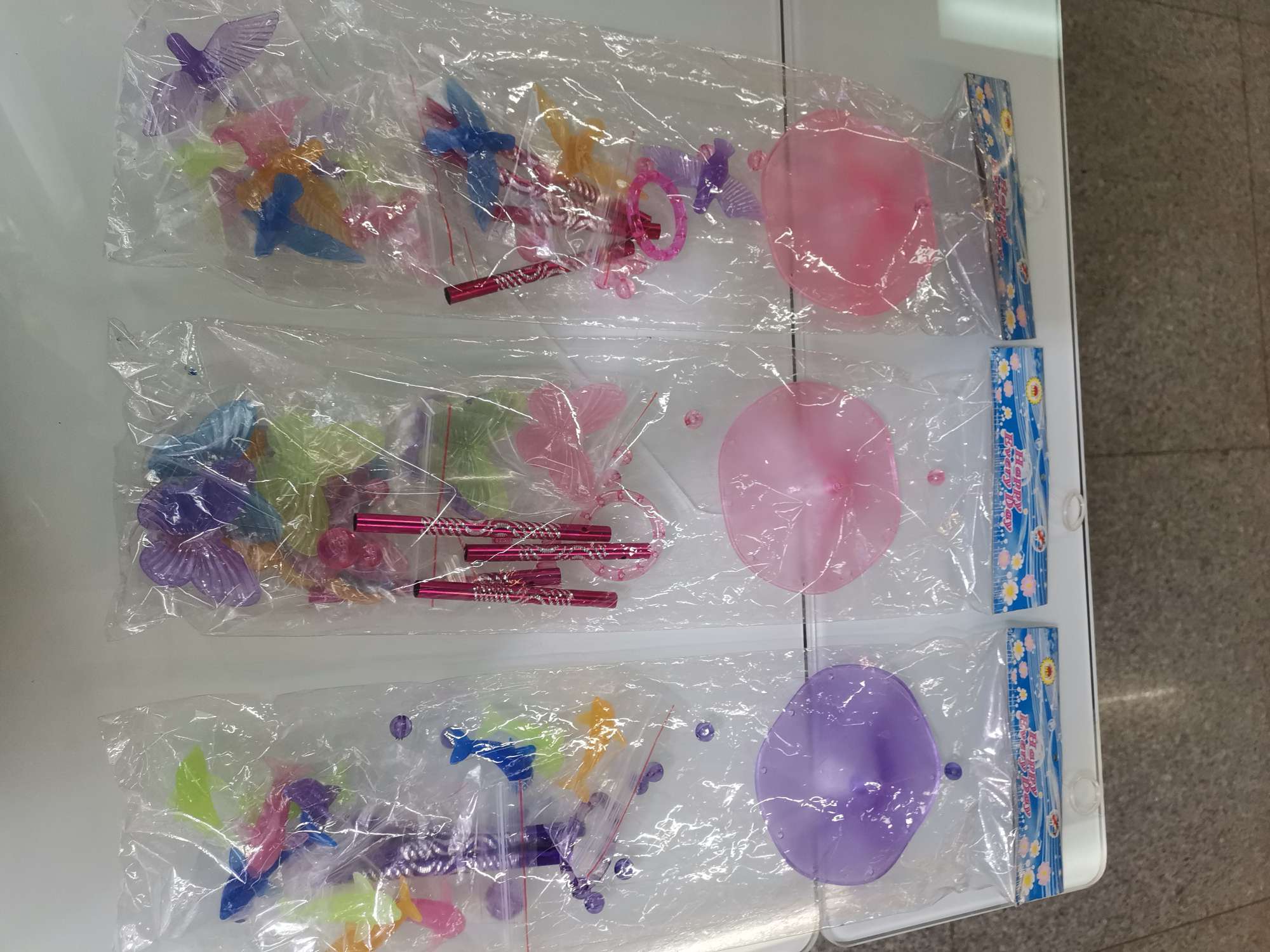 夜光卡片七彩风铃，莹浩工艺,户外风铃，阳台装饰挂件