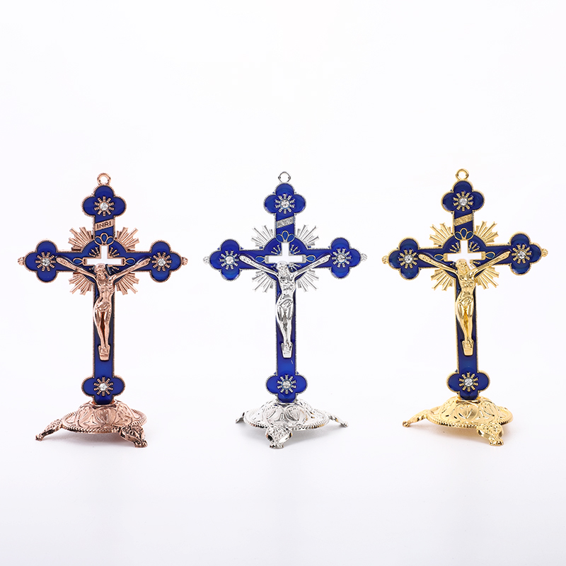 Zinc alloy small light table cross, color optional thumbnail