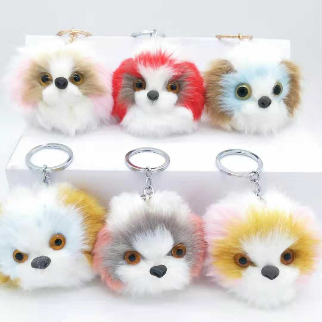 Hot style simulation cute dog pendant, bag pendant, key chain, imitation dog pendant thumbnail