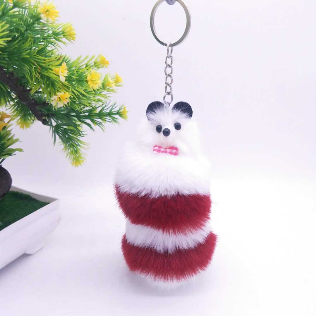 仿毛公仔捏响仿毛狐狸公仔景区热卖小商品挂件钥匙扣学生包包饰品细节图