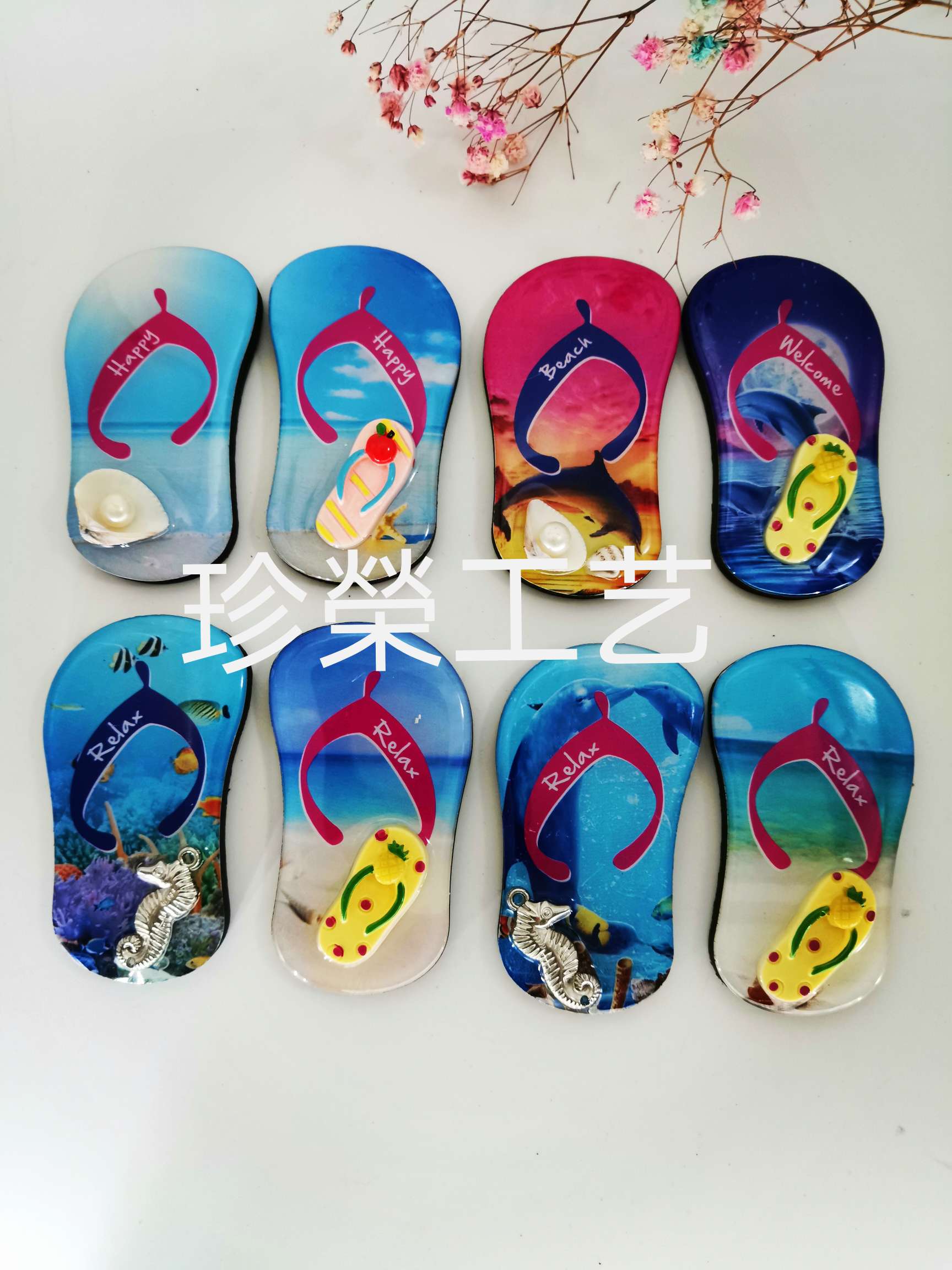 创意水晶滴胶冰箱贴，可来图定做图