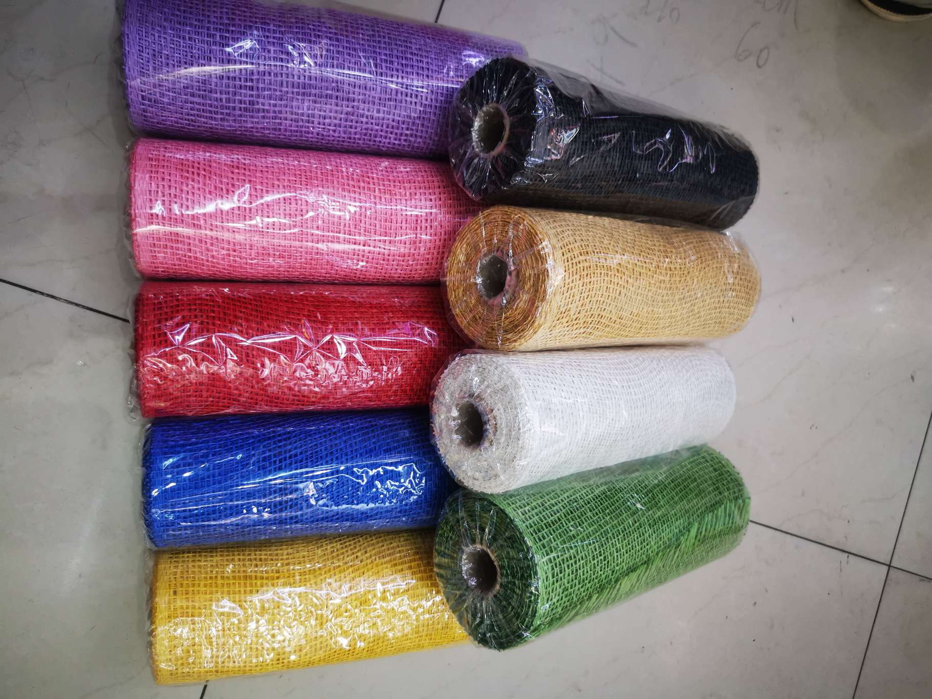 网布 纸布 圣诞纱网 pp网布 鲜花包装网 塑料网布25公分6码