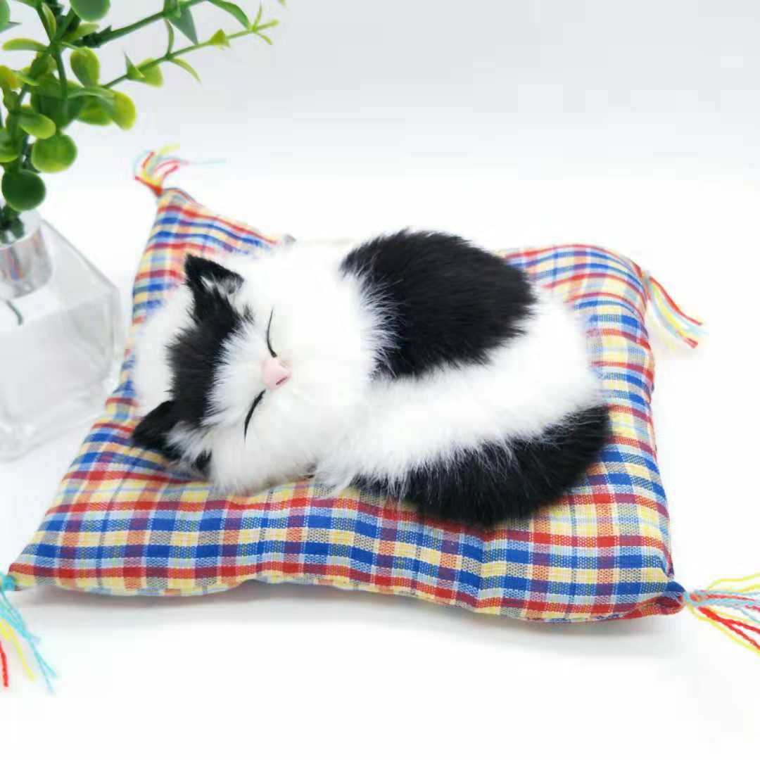 仿真布垫睡猫玩具声控布垫喵喵叫布垫睡猫景区热卖特色商品仿真猫详情图5