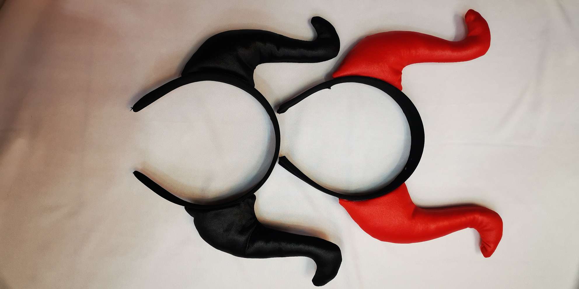 万圣节狂欢节发箍黑红牛角发箍