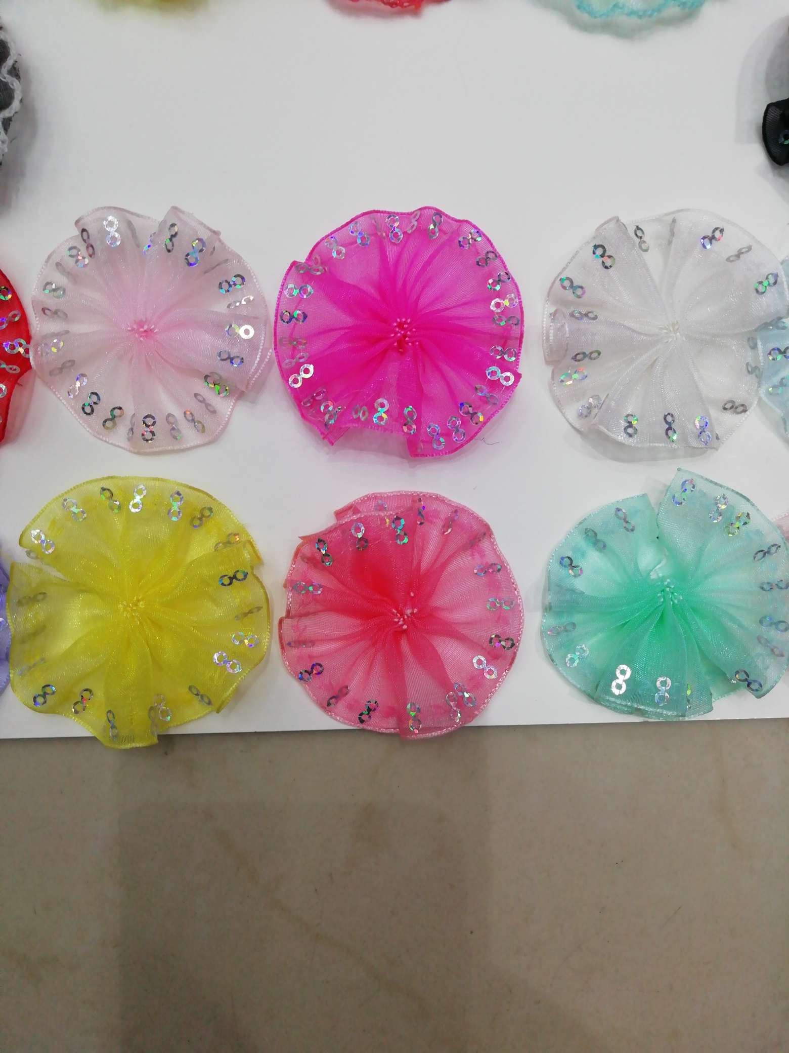 八分纱亮片圆图