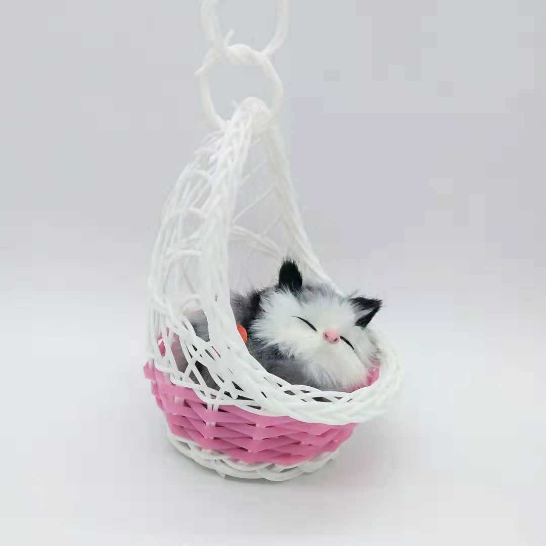 景区热卖吊兰仿真猫 吊蓝蹲猫蹲狗小兔子吊篮小动物工艺品摆件详情图8