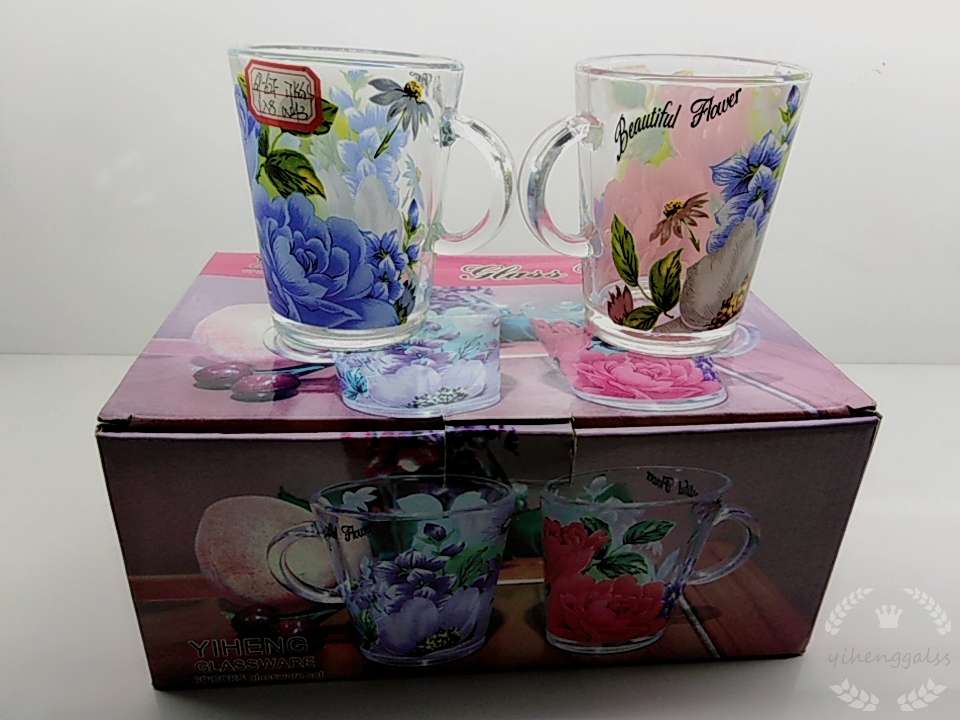 Factory direct sales of conical cups with decals and handles Specification image