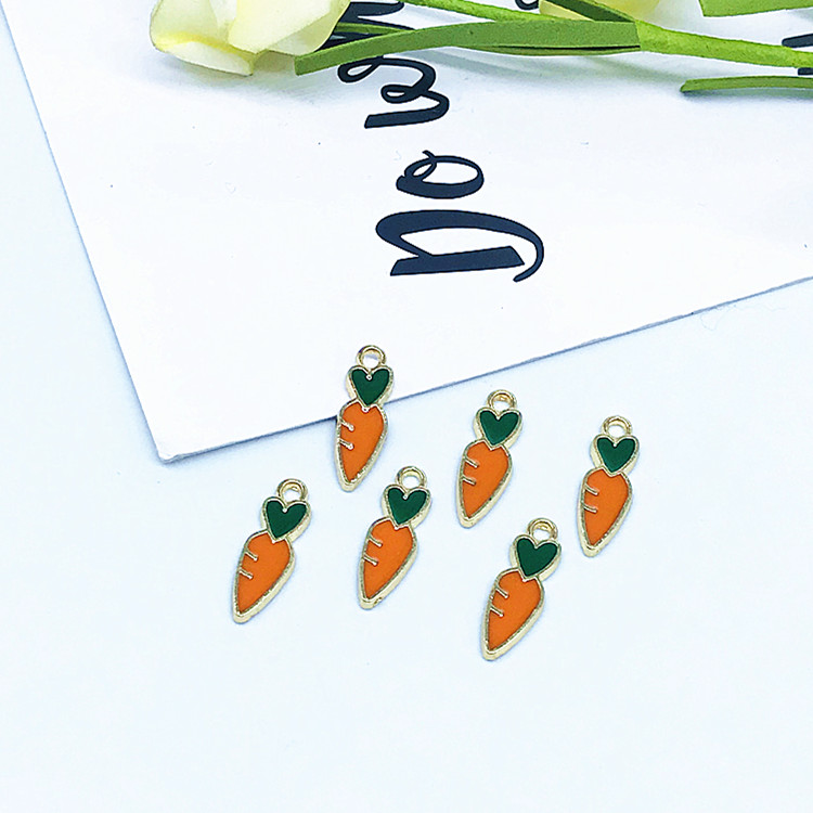 diy decorative accessories: Korean version cute carrot painting oil pendant undefined