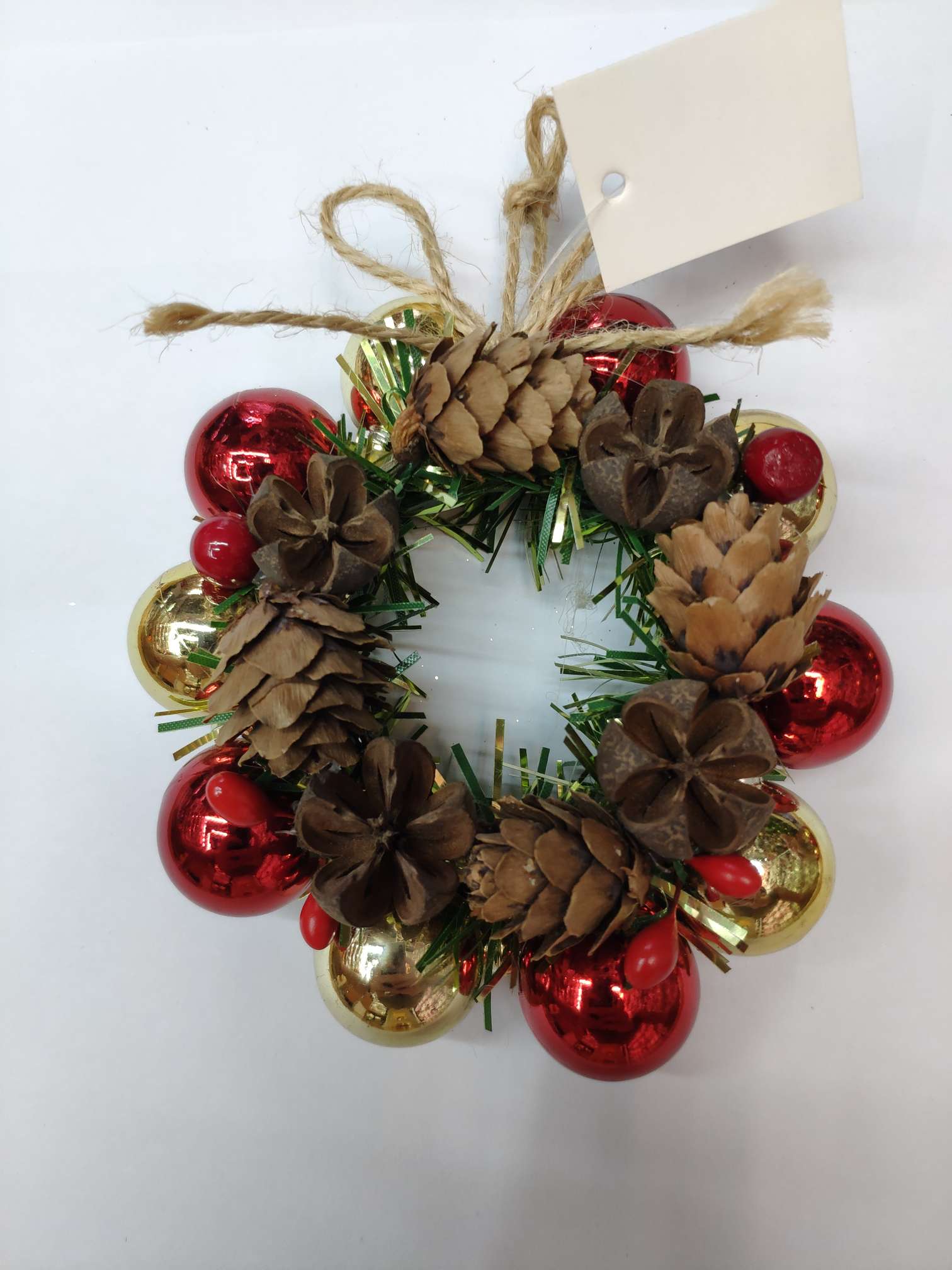 Christmas rattan wreath wreath small pendant