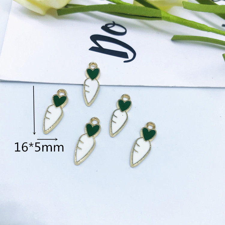 diy decorative accessories: Korean version cute carrot painting oil pendant Item Picture