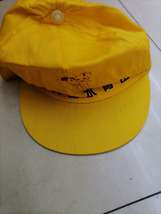 儿童学生帽，黄色绣字的，学生上下学戴
