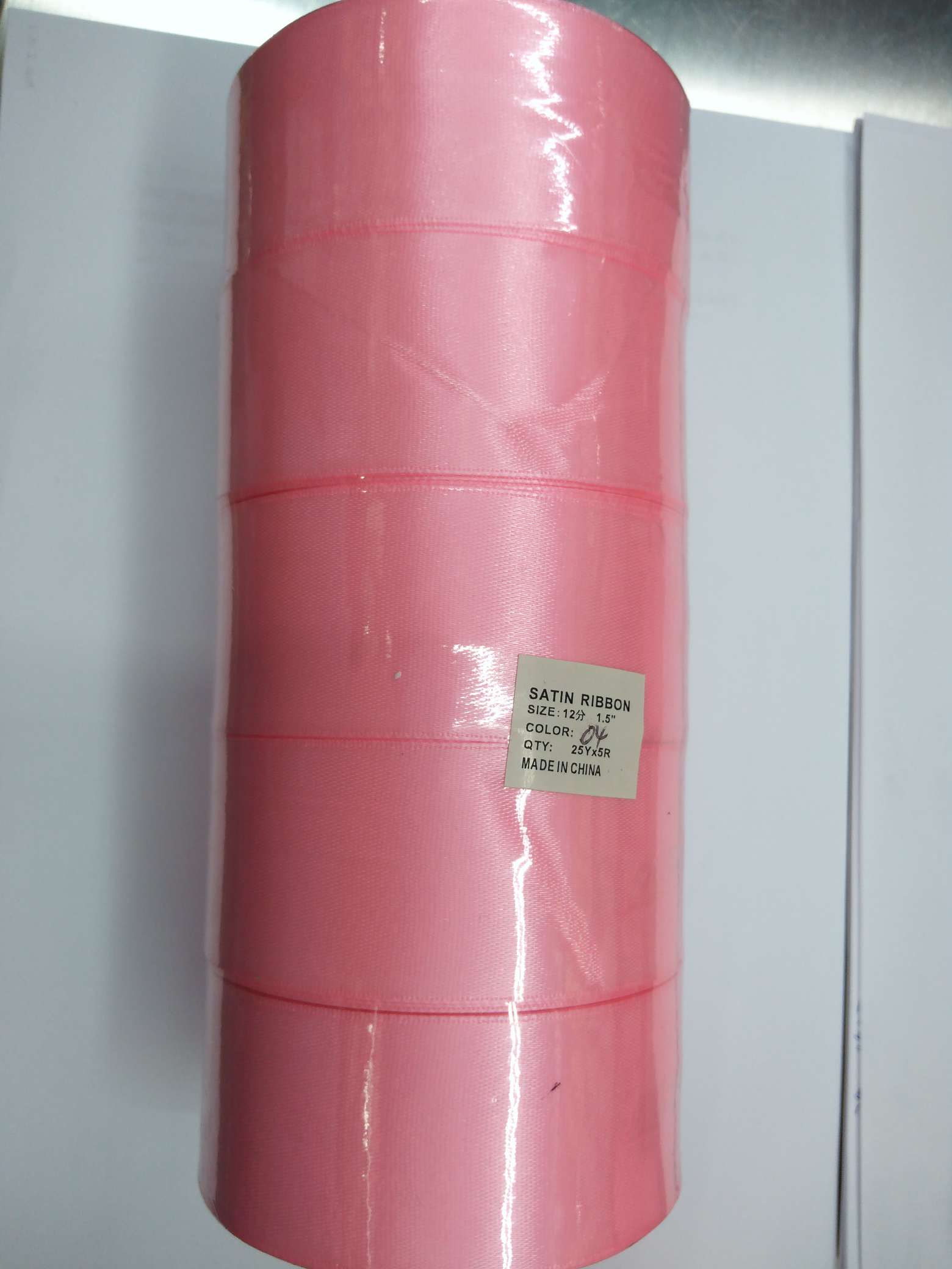 4cm pink ribbon, 12-inch ribbon, multi-purpose gift wrapping tape