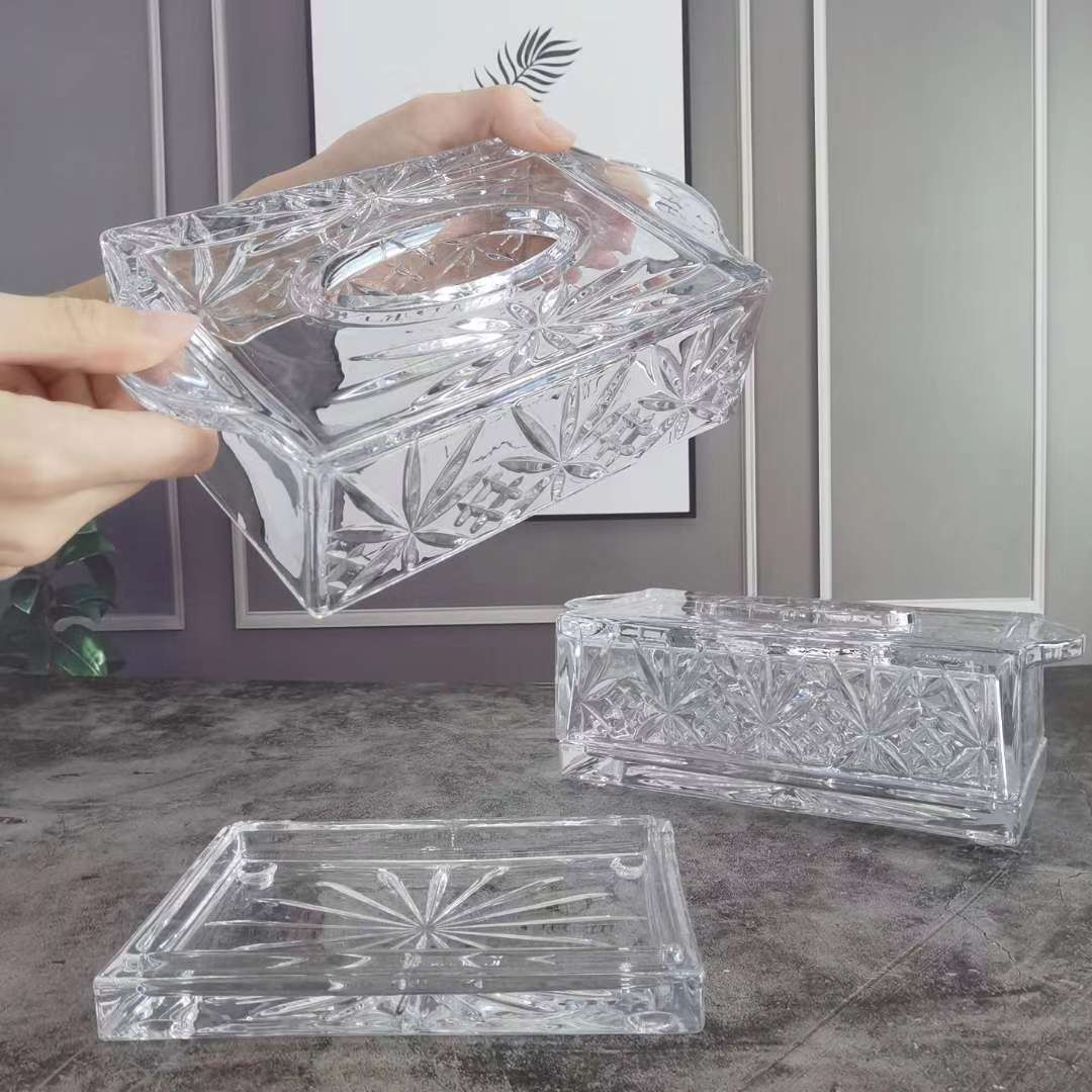 Glass Tissue Box Crafts Specification drawing