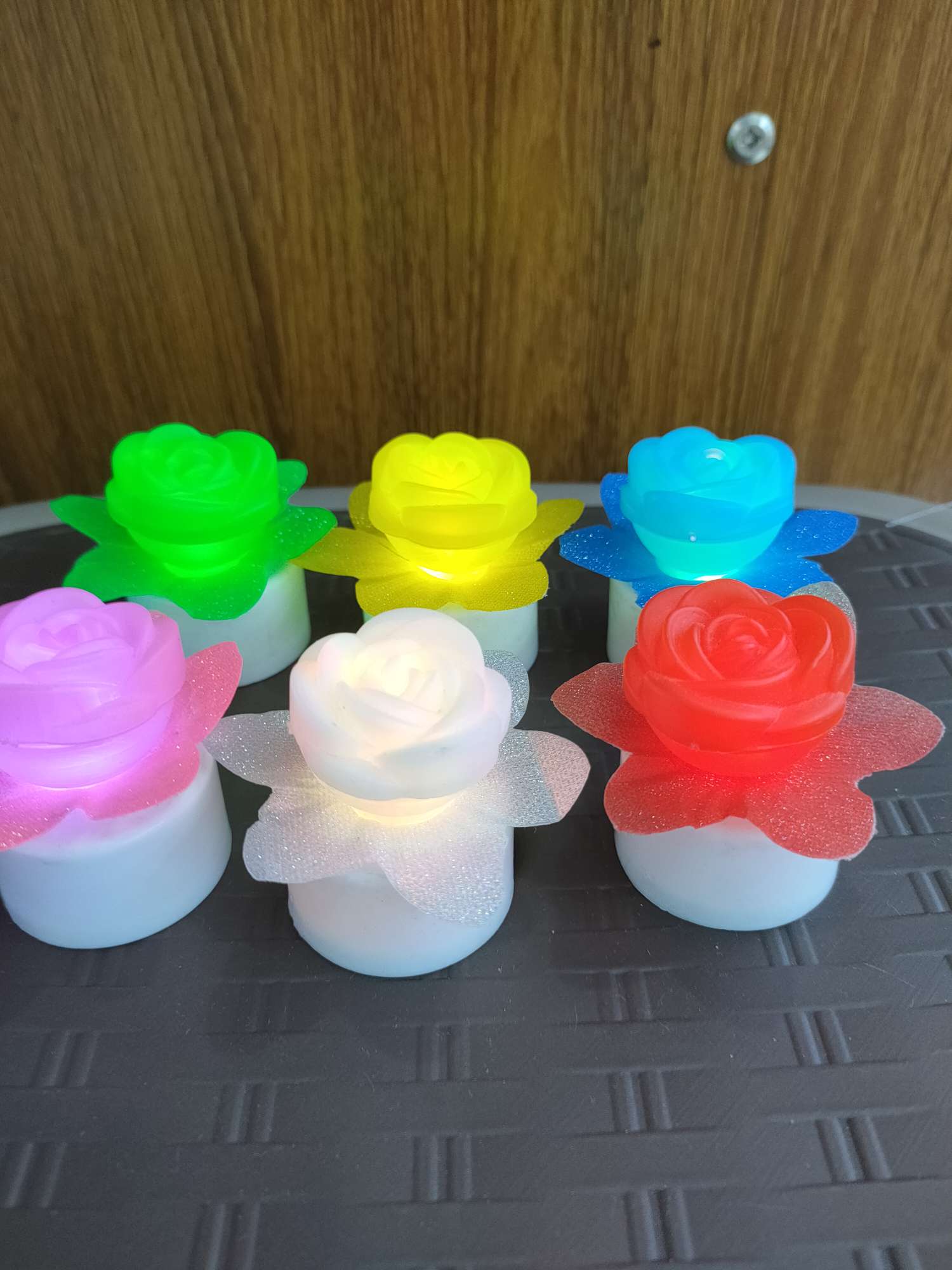 Velas rosas duras