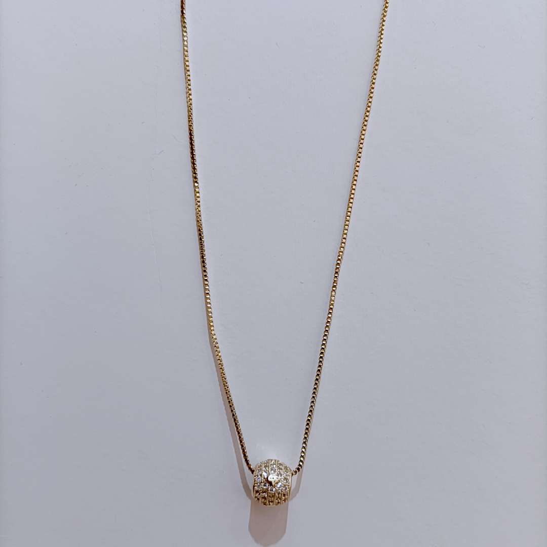 Korean version of the clavicle chain, leisure round zircon micro - setting thumbnail