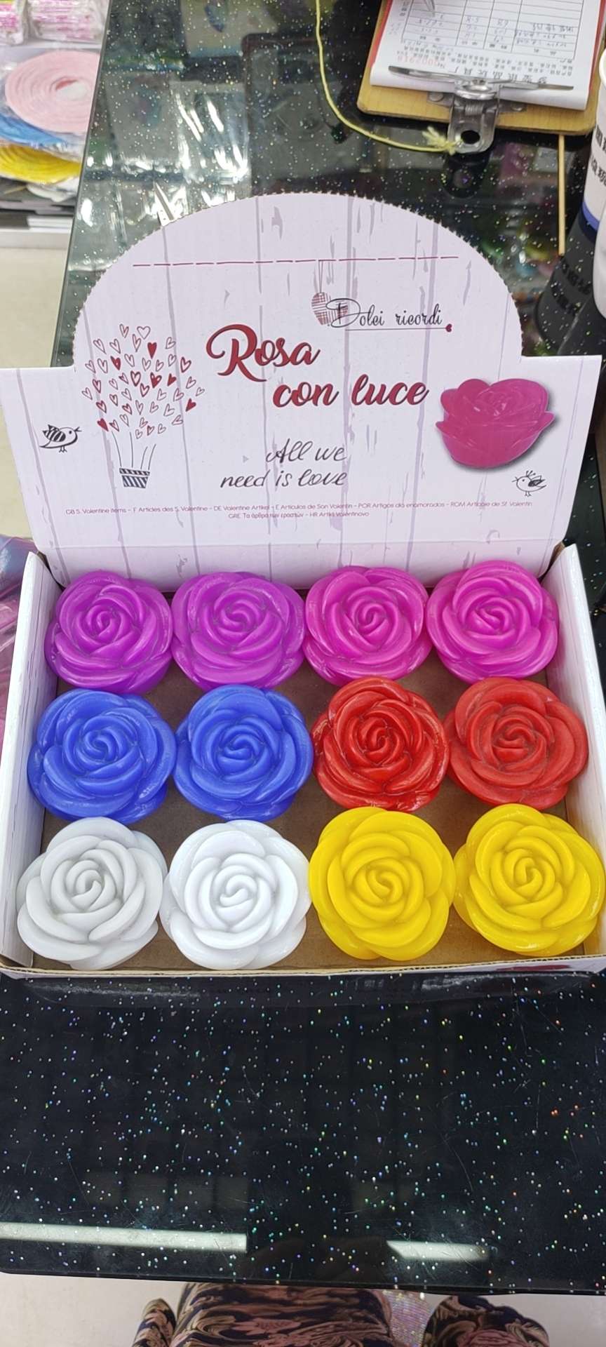 Luminous rose night light thumbnail
