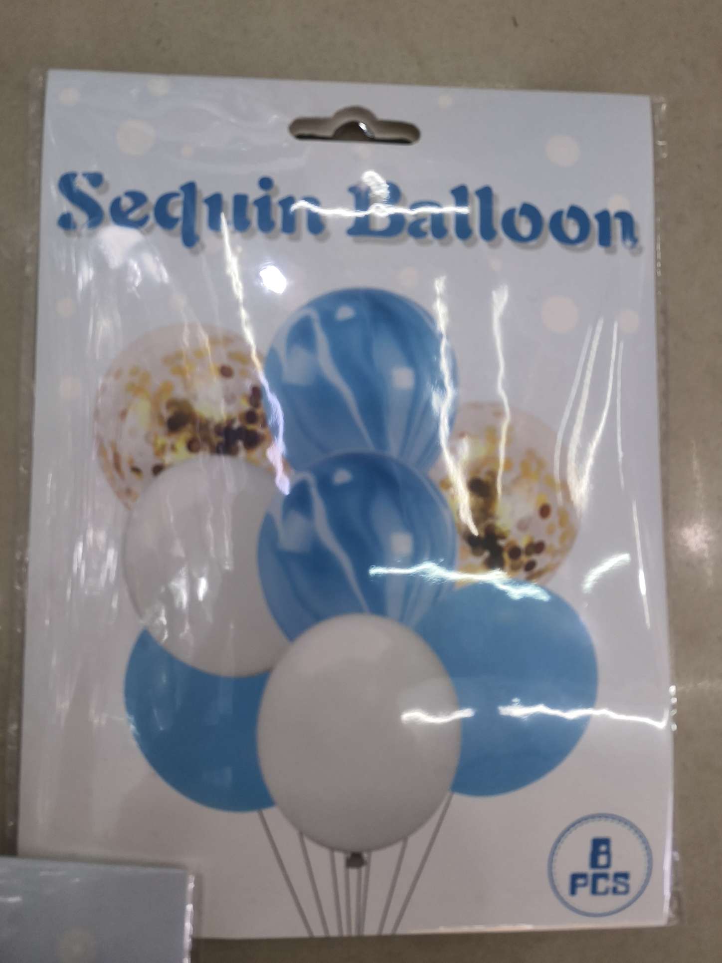 Blue agate balloon set details Picture