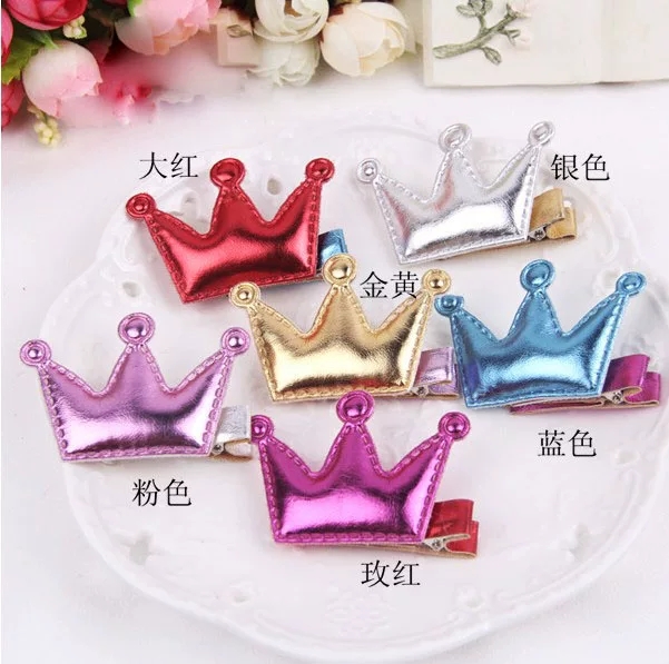 High-gloss pu leather Big star Korean version diy children's hair accessory material, handcrafted hair clips, butterfly hair band accessories, without clips.