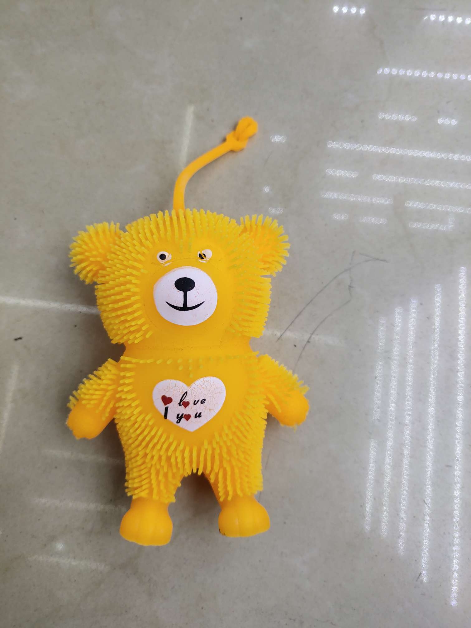 大爱心熊毛毛球