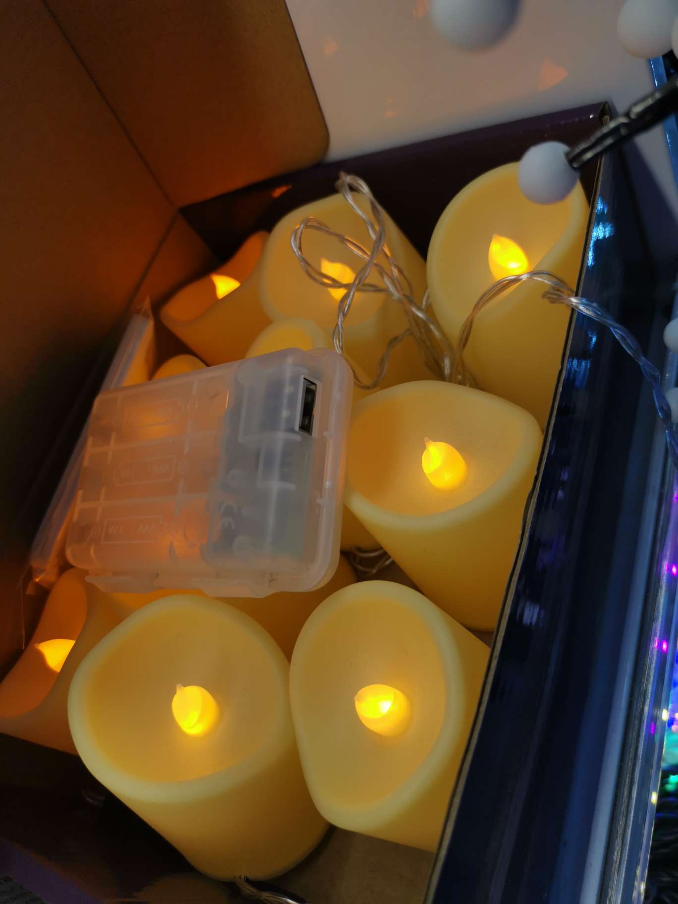 Battery box candle light