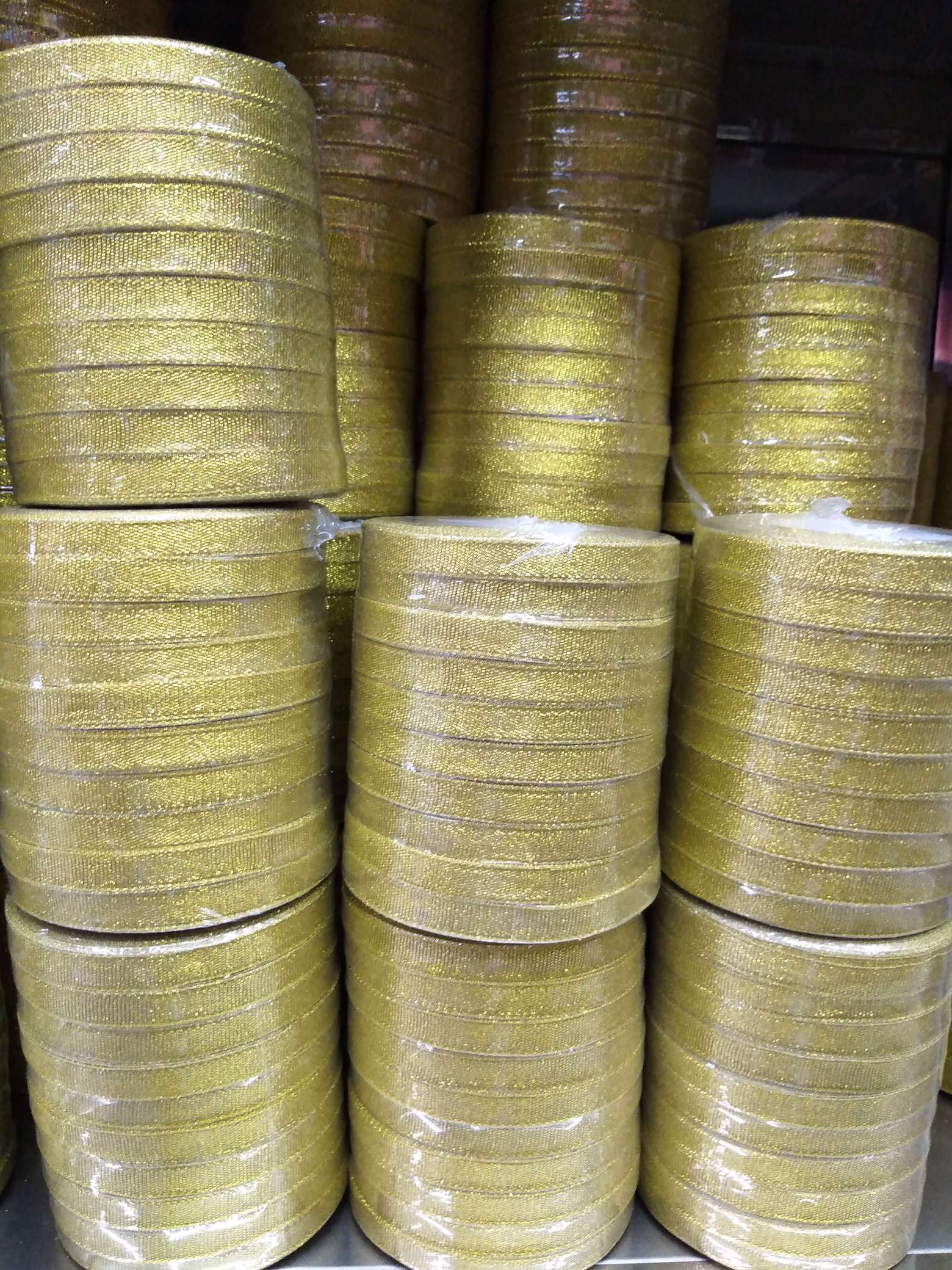 1cm golden onion strap, 3 cm golden onion strap, Christmas packaging strap, gift packaging strap