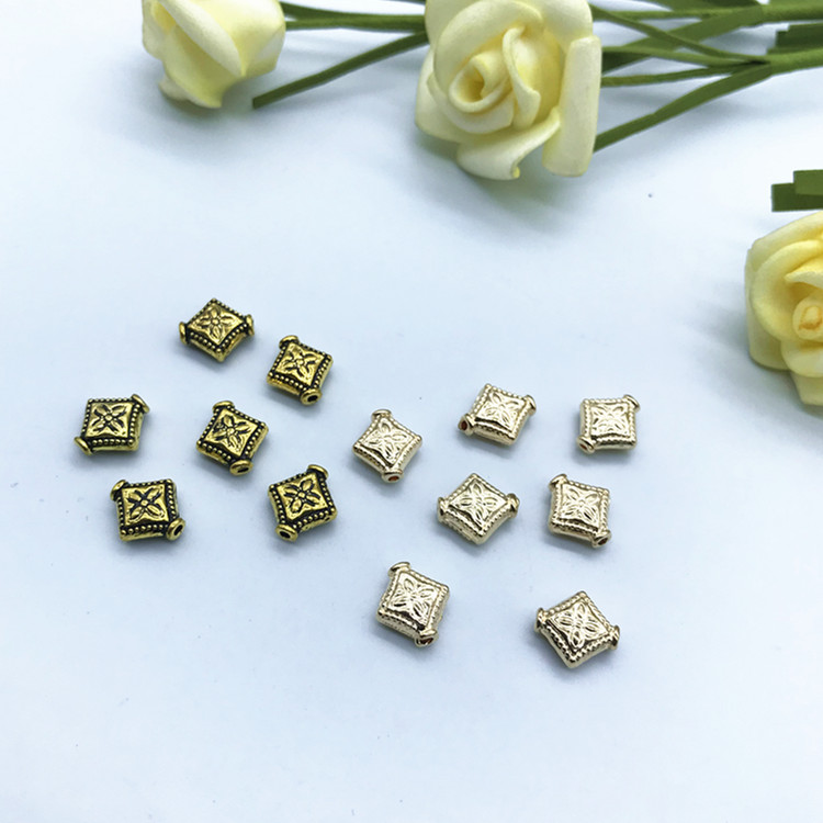 diy jewelry accessories, bracelets, necklaces, spacer beads, alloy cultural play strings, perforated beads