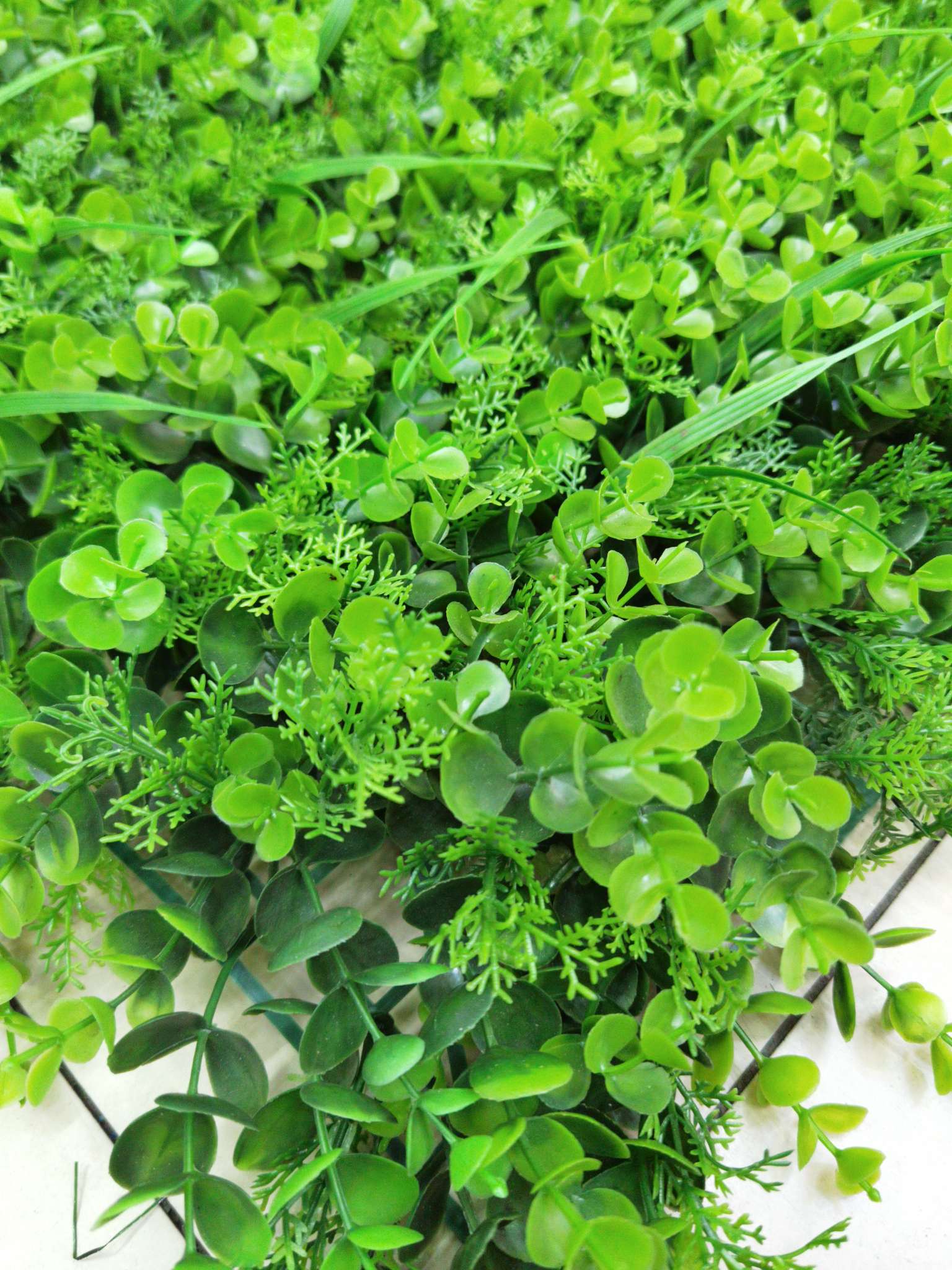 Artificial plant wall, green plant wall, plant wall, decorative wall, flower wall, background wall, interior decoration, balcony, storefront decoration, high-quality artificial grass ZH Item Picture