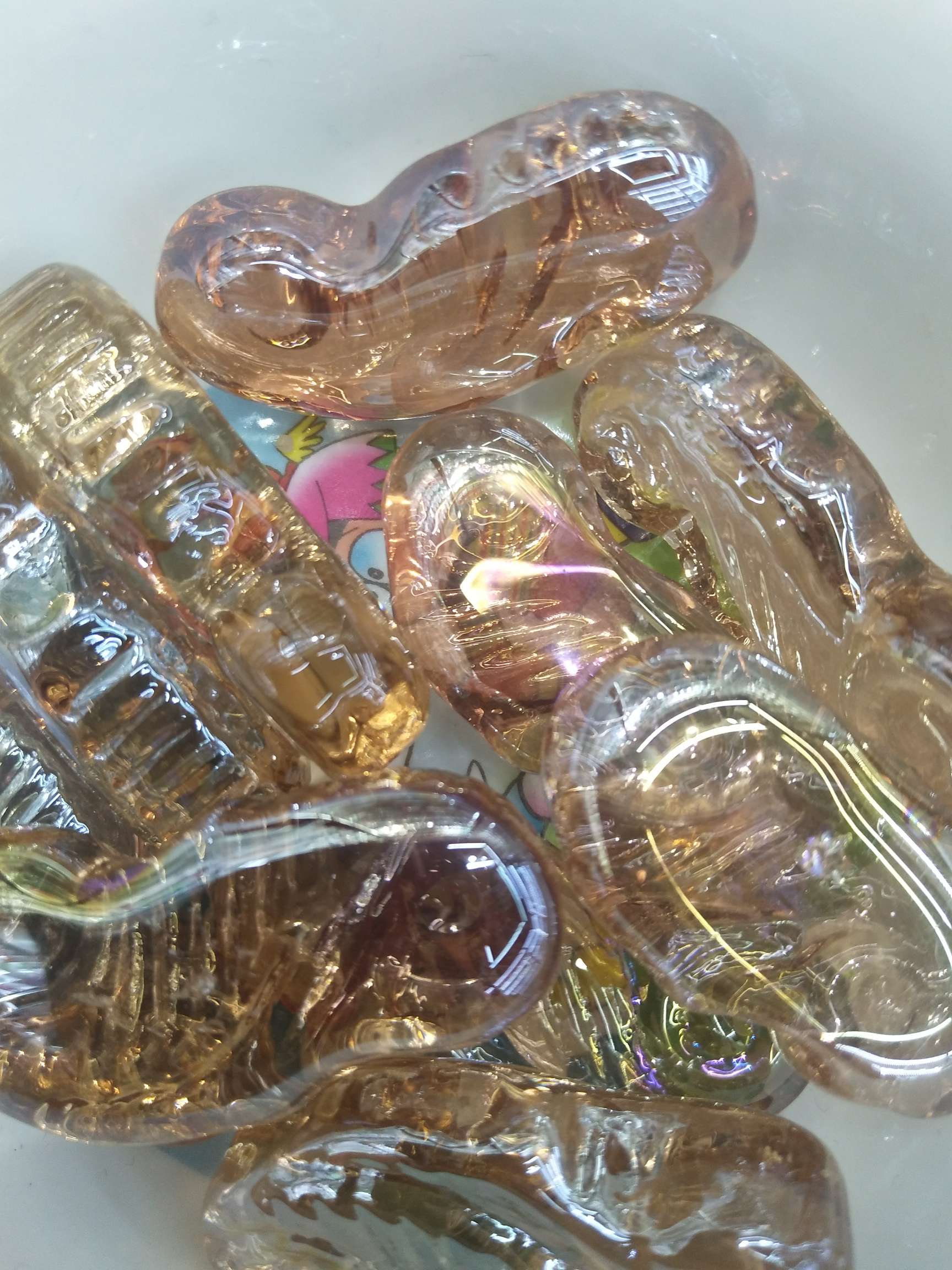 Shaped block seahorse glass beads aquarium decoration aquarium decoration stone children toys thumbnail