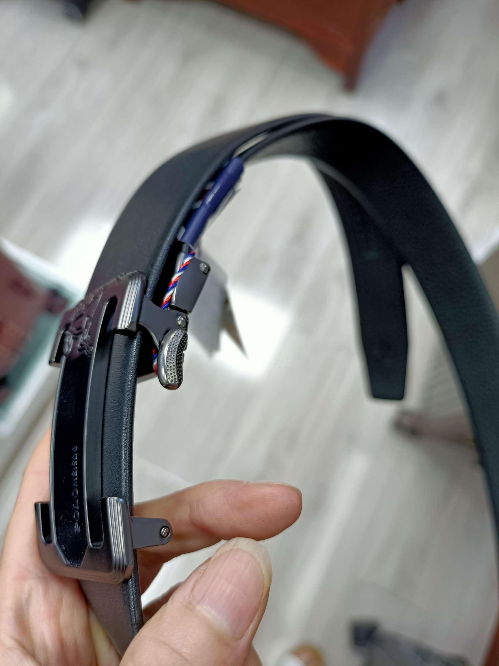 英国保罗男士真皮皮带  腰带产品图