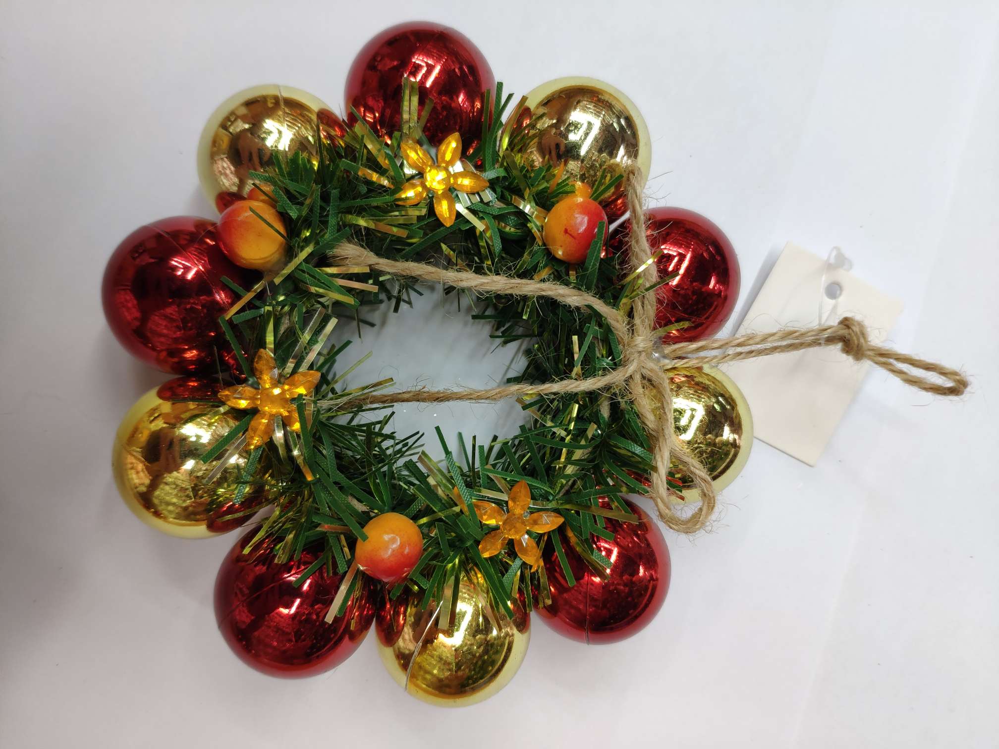Christmas rattan wreath wreath small pendant