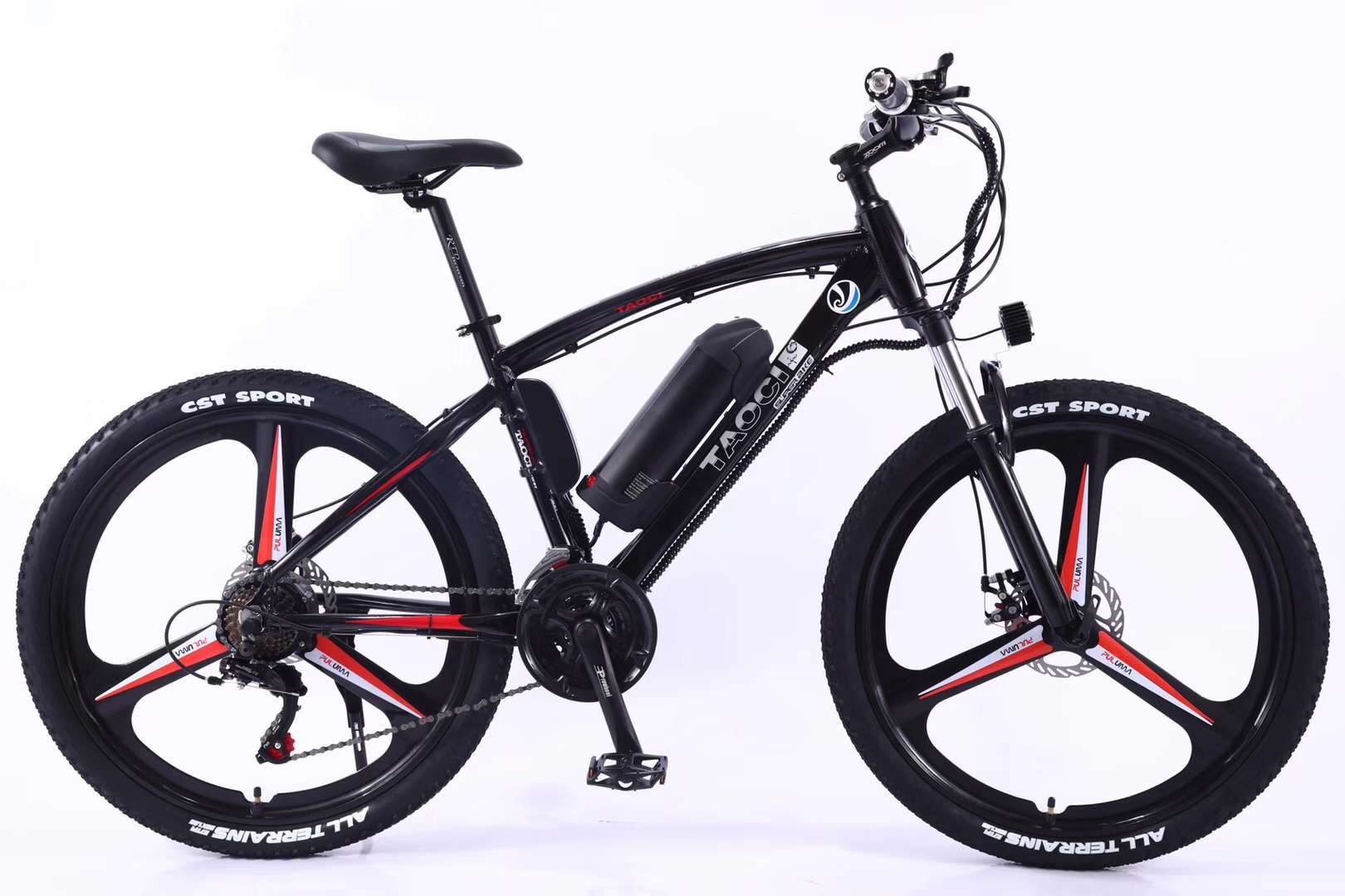 Bicycle 26 "aluminum alloy lithium battery integrated wheel mountain bike electric vehicle