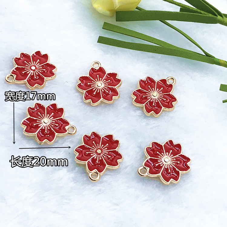 DIY jewelry accessories, Korean version cute and girlish flower pendants, hanging ropes, decorative items, factory direct sales Item Picture