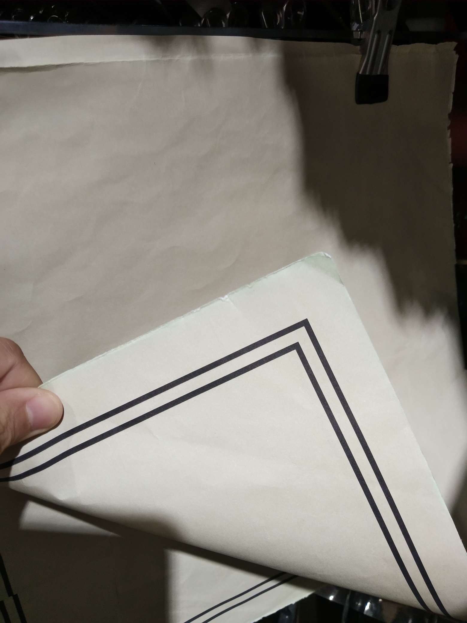 Double-sided border paper-wrapped flower paper for fresh flower packaging details Picture