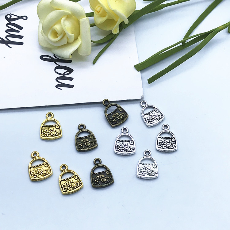 diy alloy bag-like pendants, bracelets, necklaces and accessories