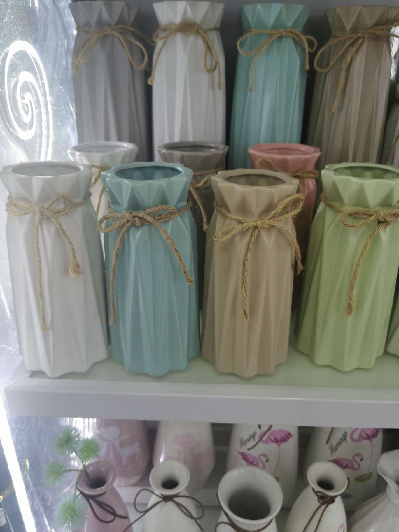 Ceramic craft vases, medium-temperature porcelain high-end decorative items details Picture