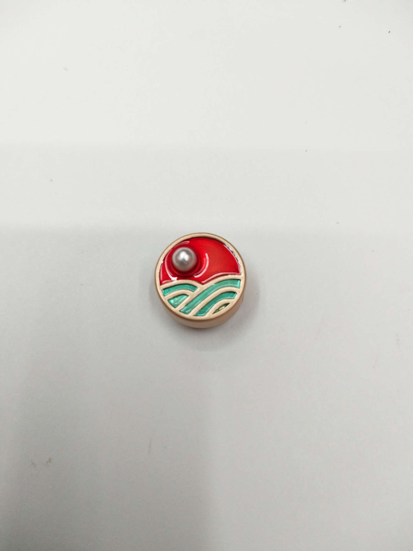 Simple Korean-style jewelry accessories, headwear, earrings, large-hole accessories, cartoon auspicious clouds and rising sun (100ps per pack)