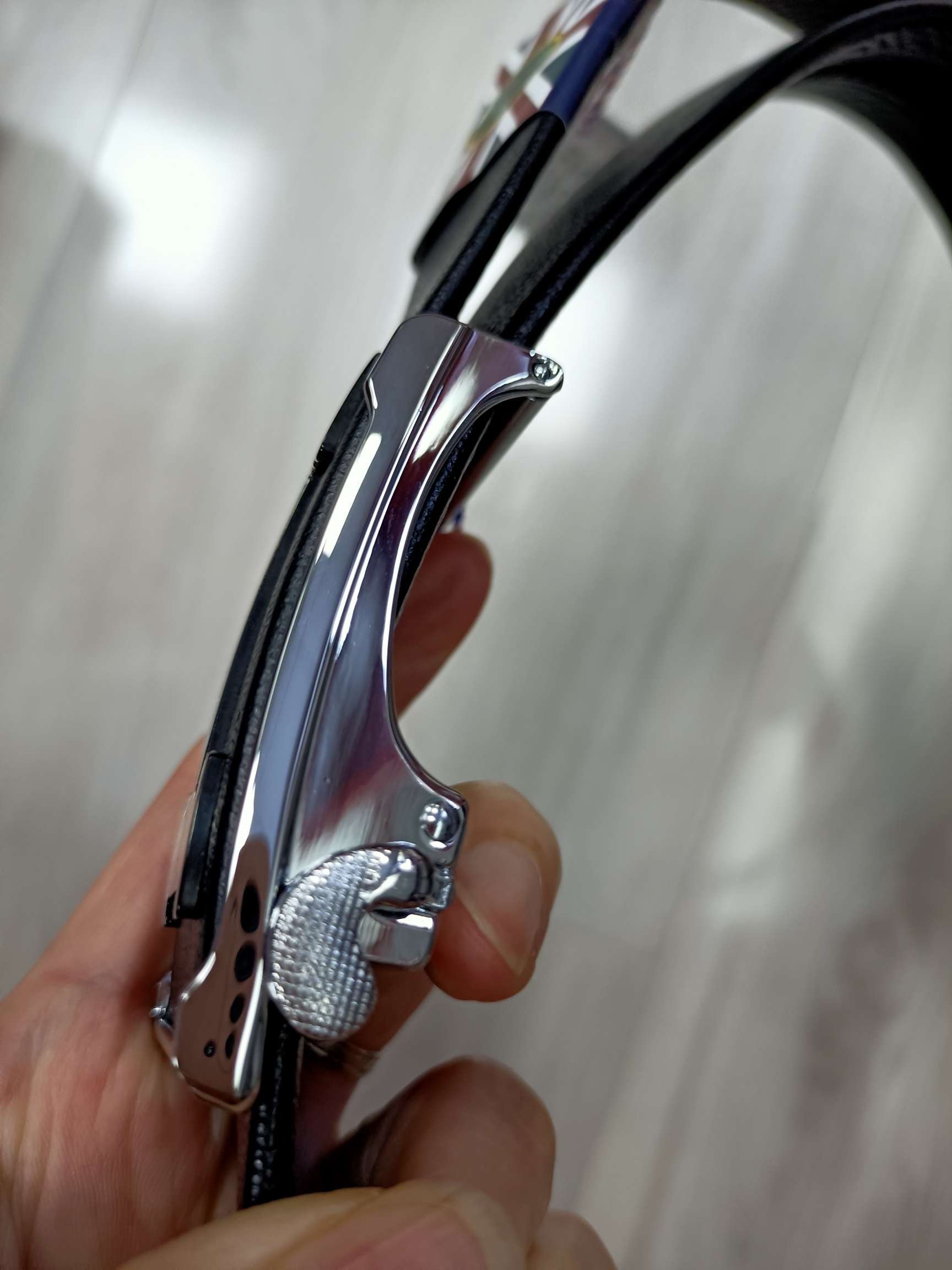 英国保罗男士真皮皮带 腰带细节图