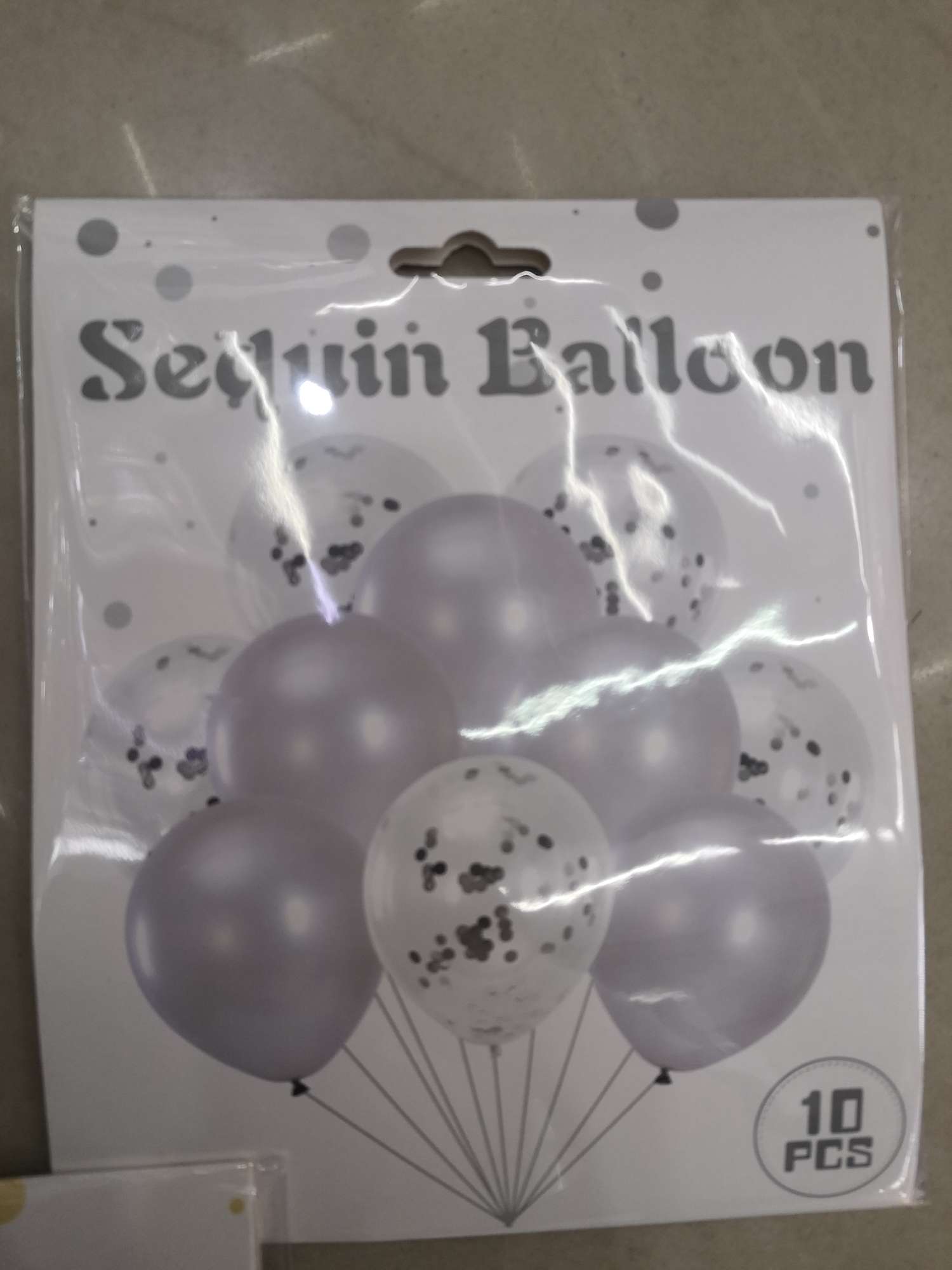 Pearl balloon Sequin set