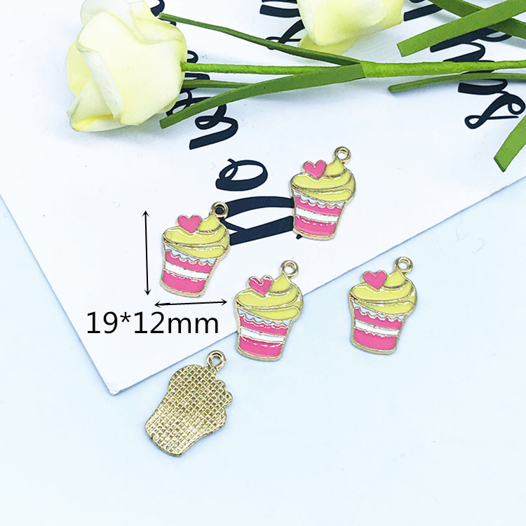 diy alloy accessories, Korean version cute cake accessories, lanyard decorations Specification image