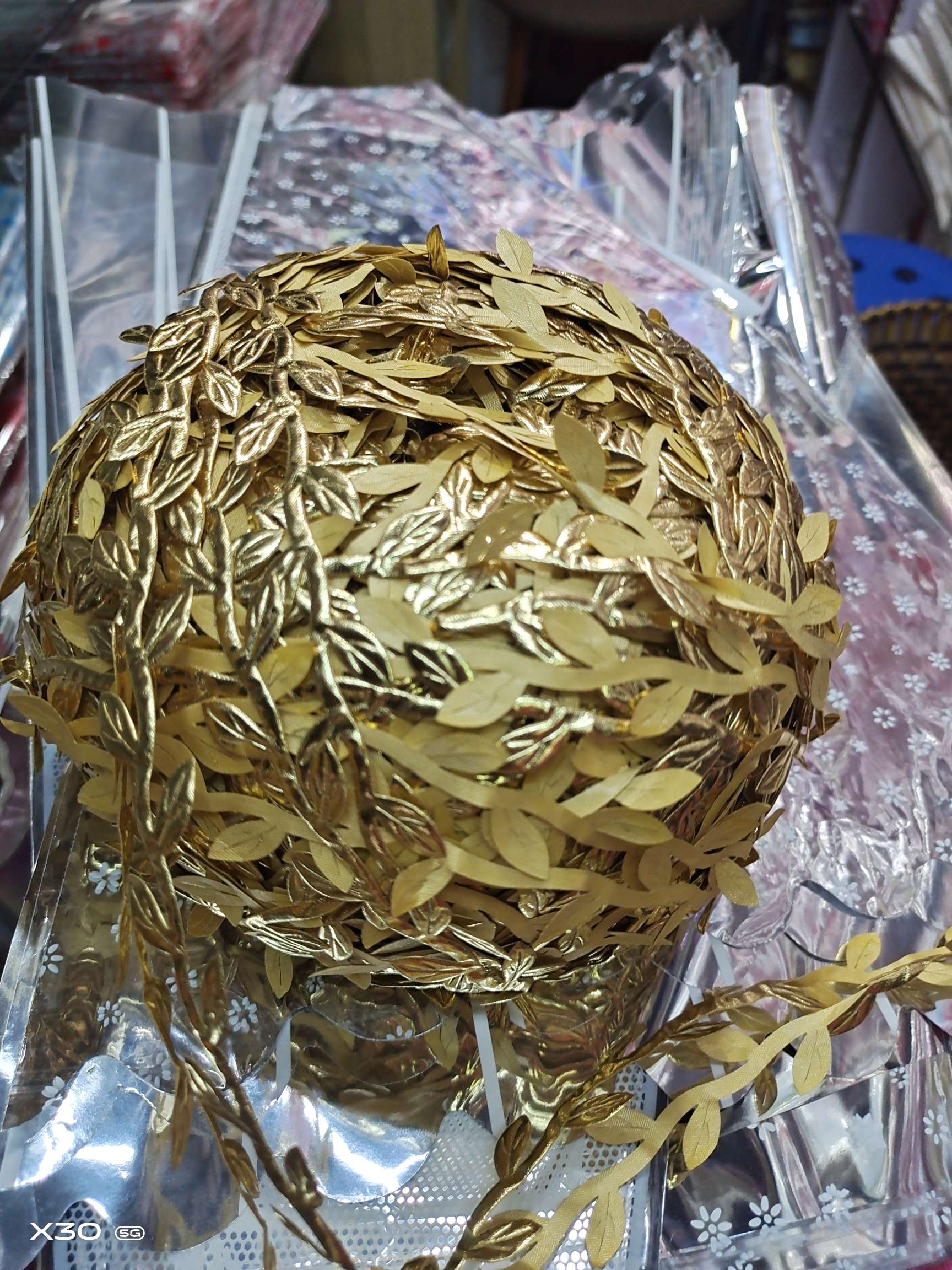 双头金柳叶球200米仿真花仿真花仿真花仿真花