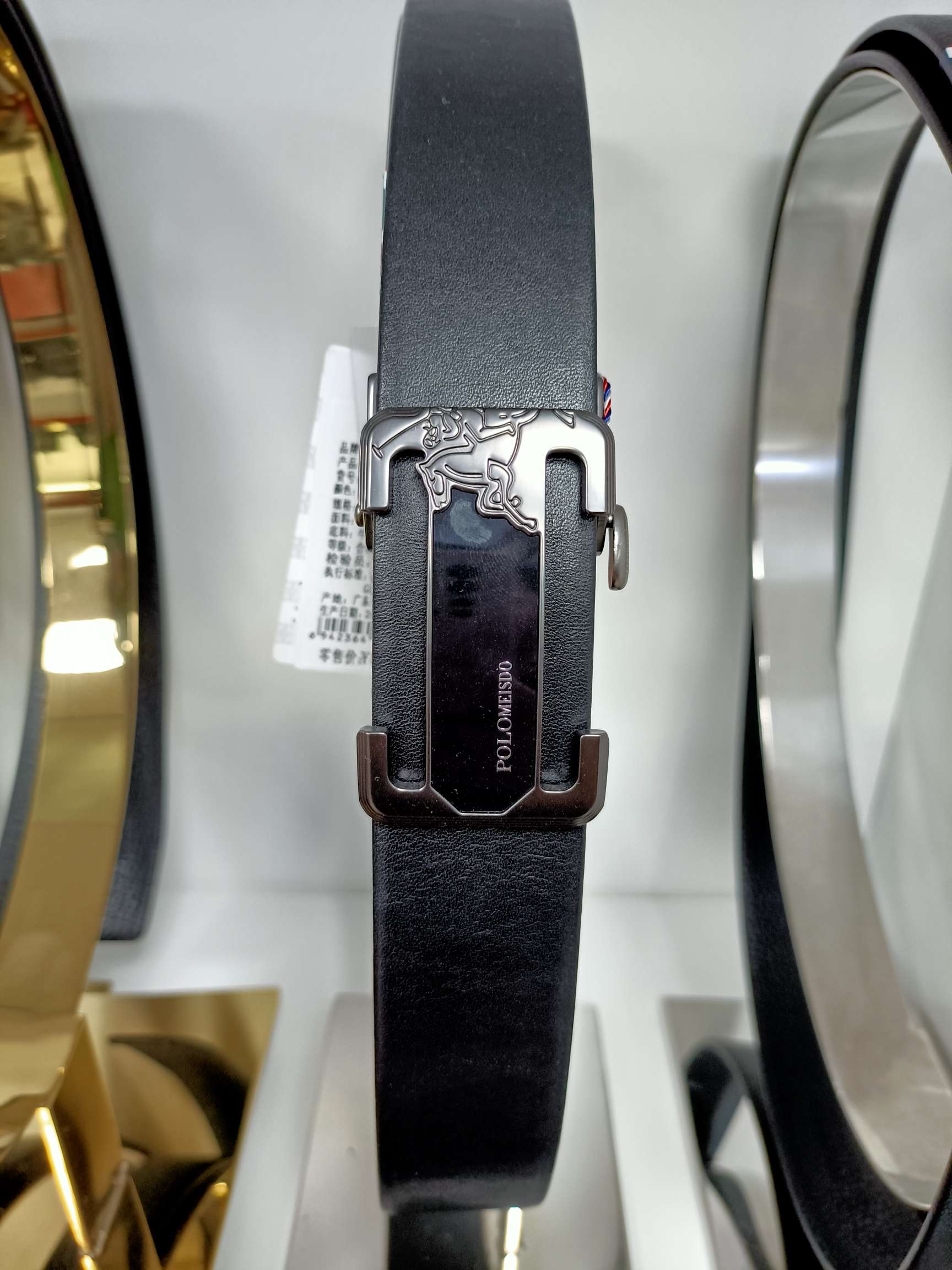 英国保罗男士真皮皮带  腰带细节图
