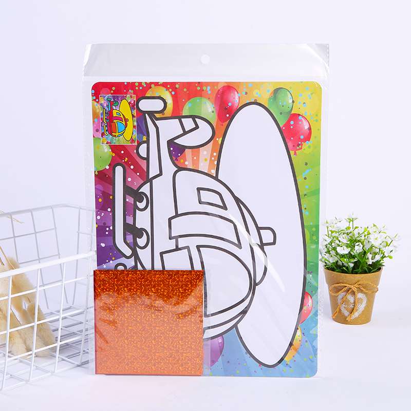 特大彩底镭色金纸沙画